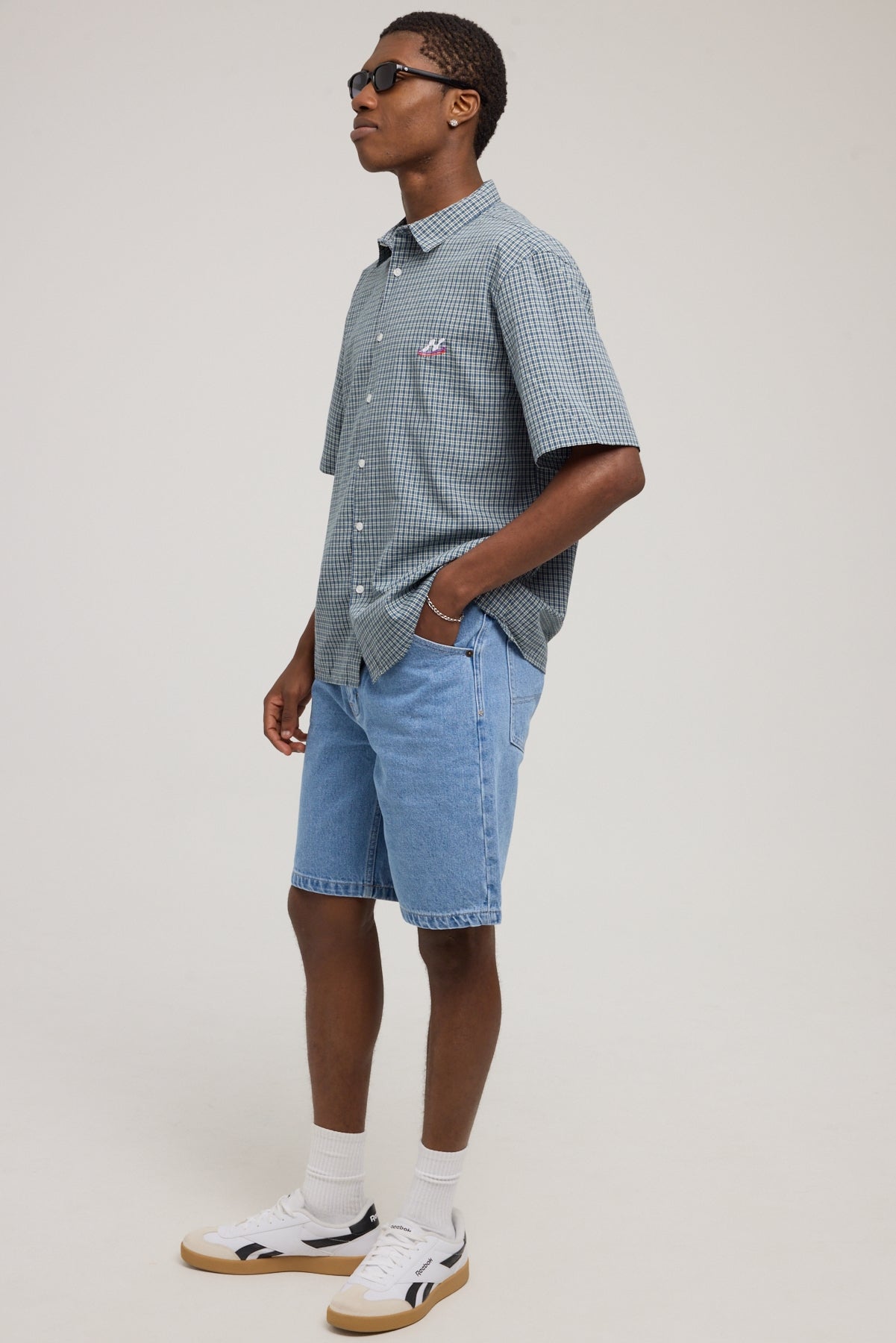 Abrand A5 Baggy Short Larry Mid Blue