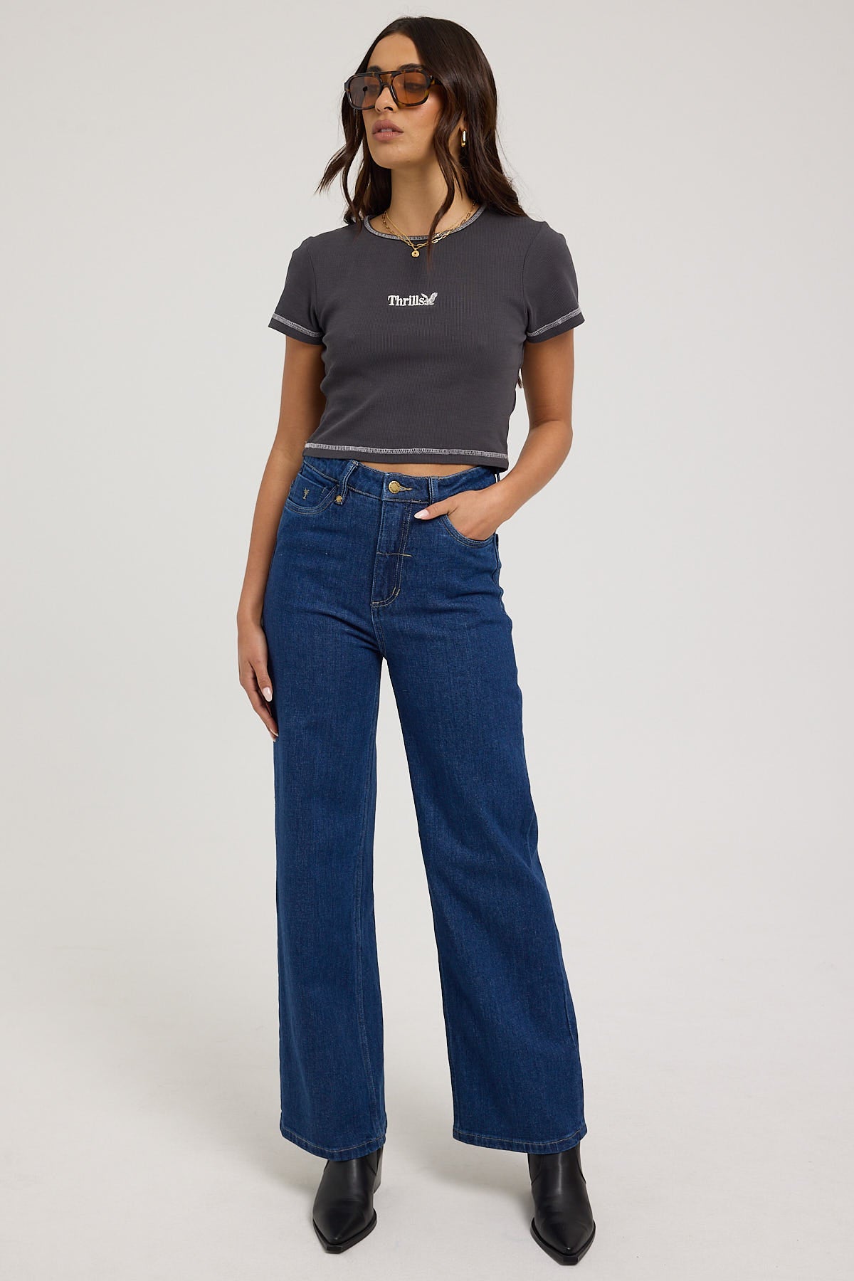 Thrills Cherry Stretch Jean Union Blue