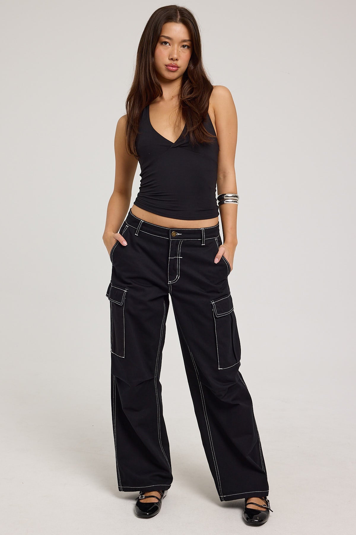 Thrills Union Slouch Pant Black