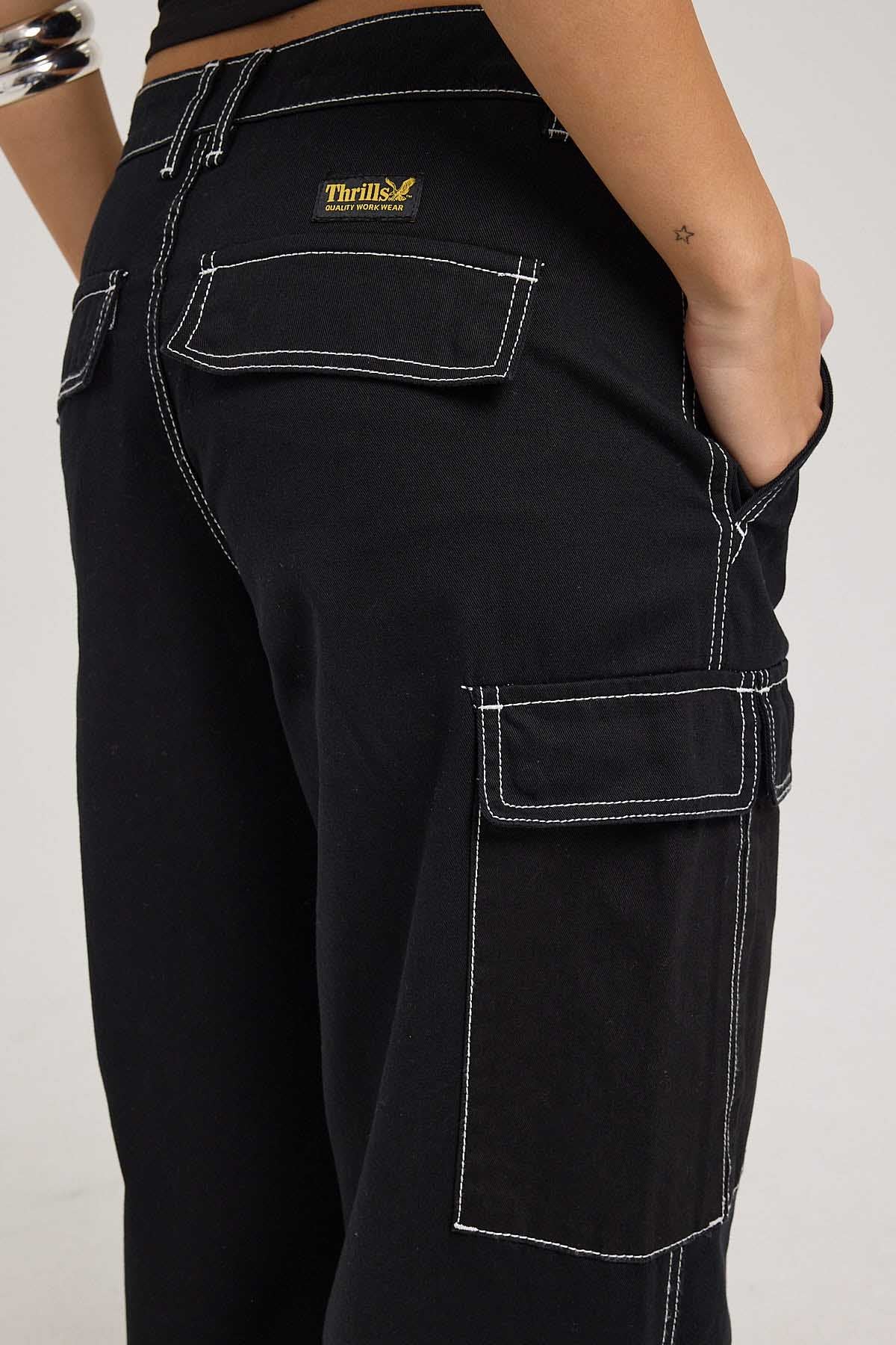 Thrills Union Slouch Pant Black