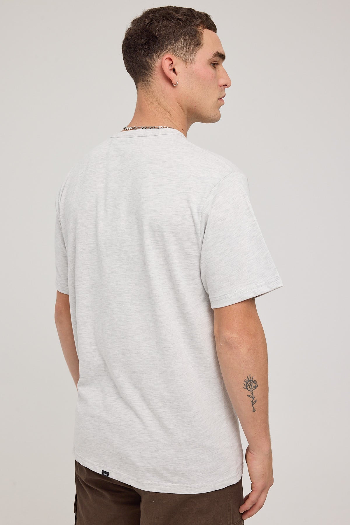 Thrills Thrills Workwear Embro Merch Fit Tee White Marle