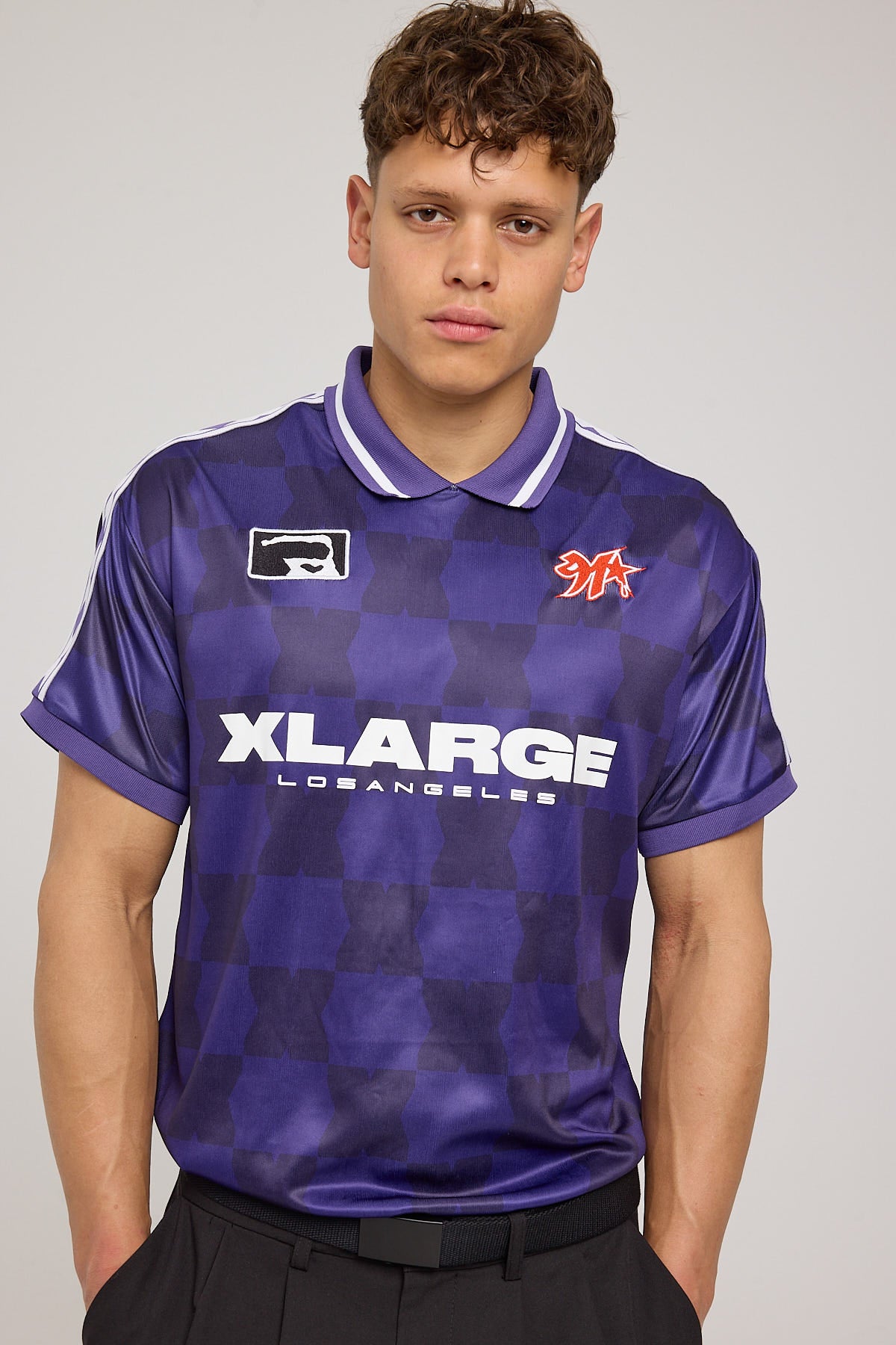 Xlarge Football SS Tee Purple