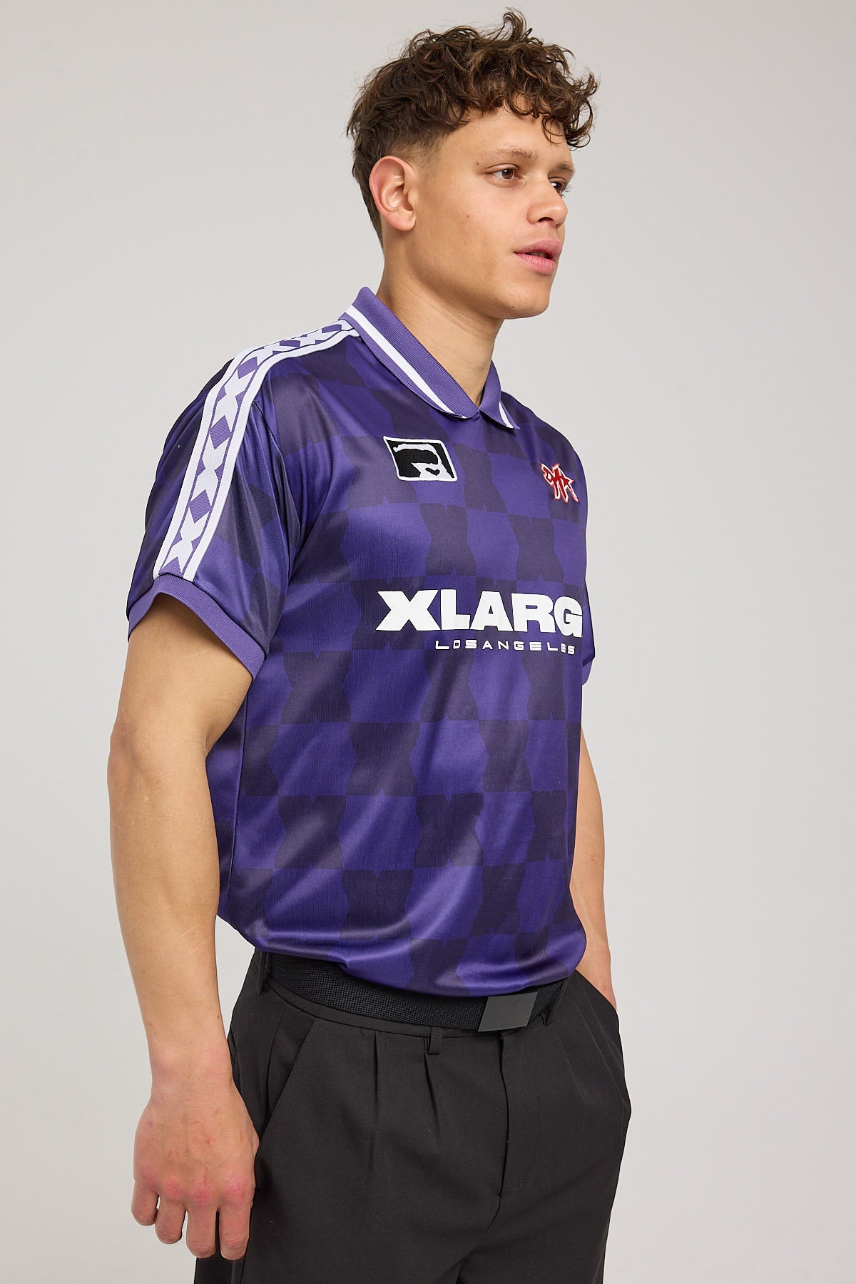 Xlarge Football SS Tee Purple