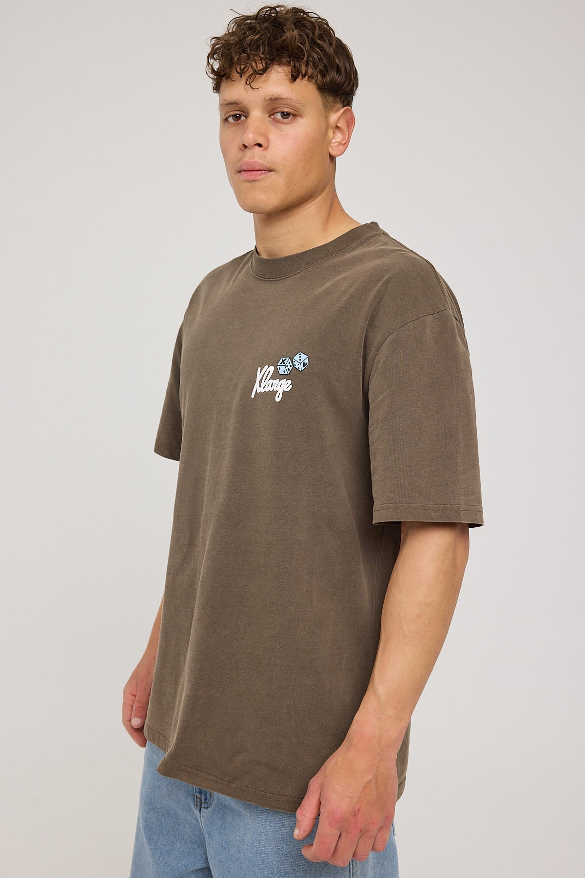 Xlarge Dice Boxy SS Tee Coffee