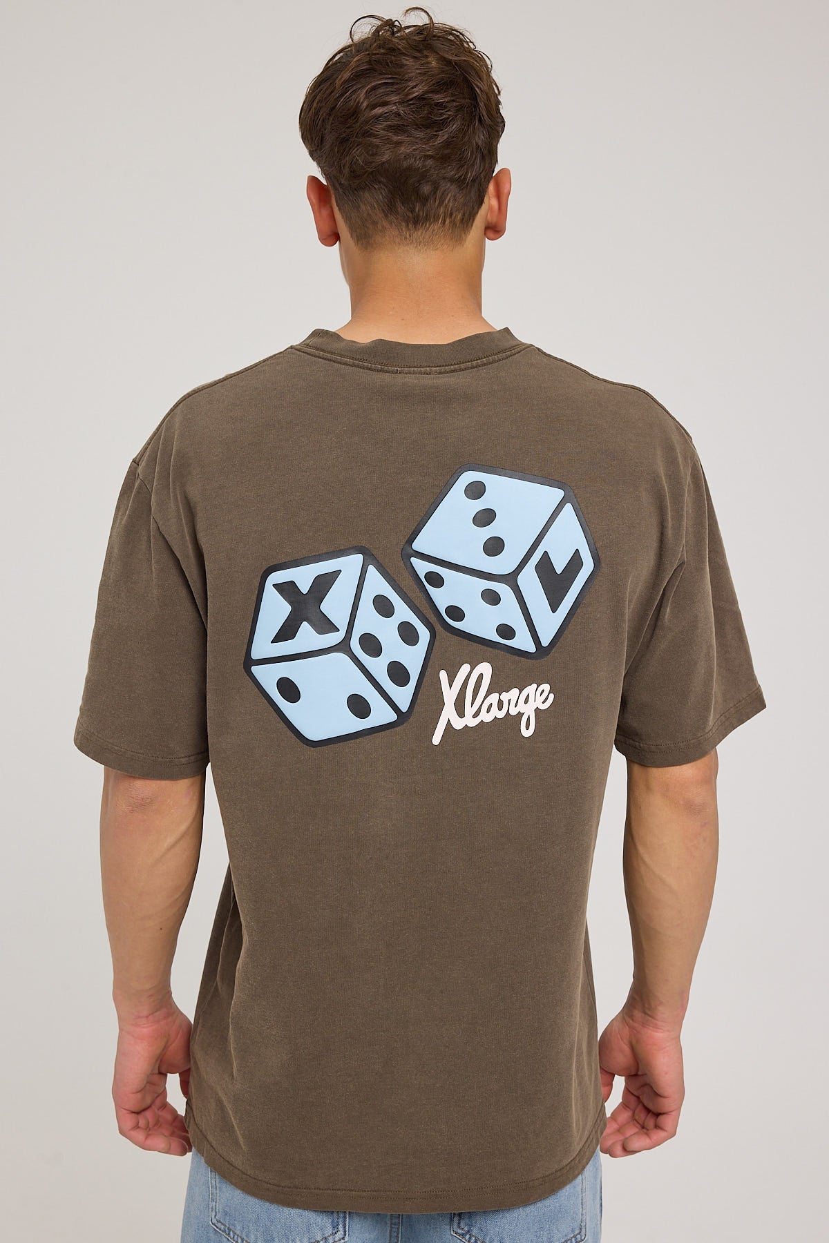 Xlarge Dice Boxy SS Tee Coffee