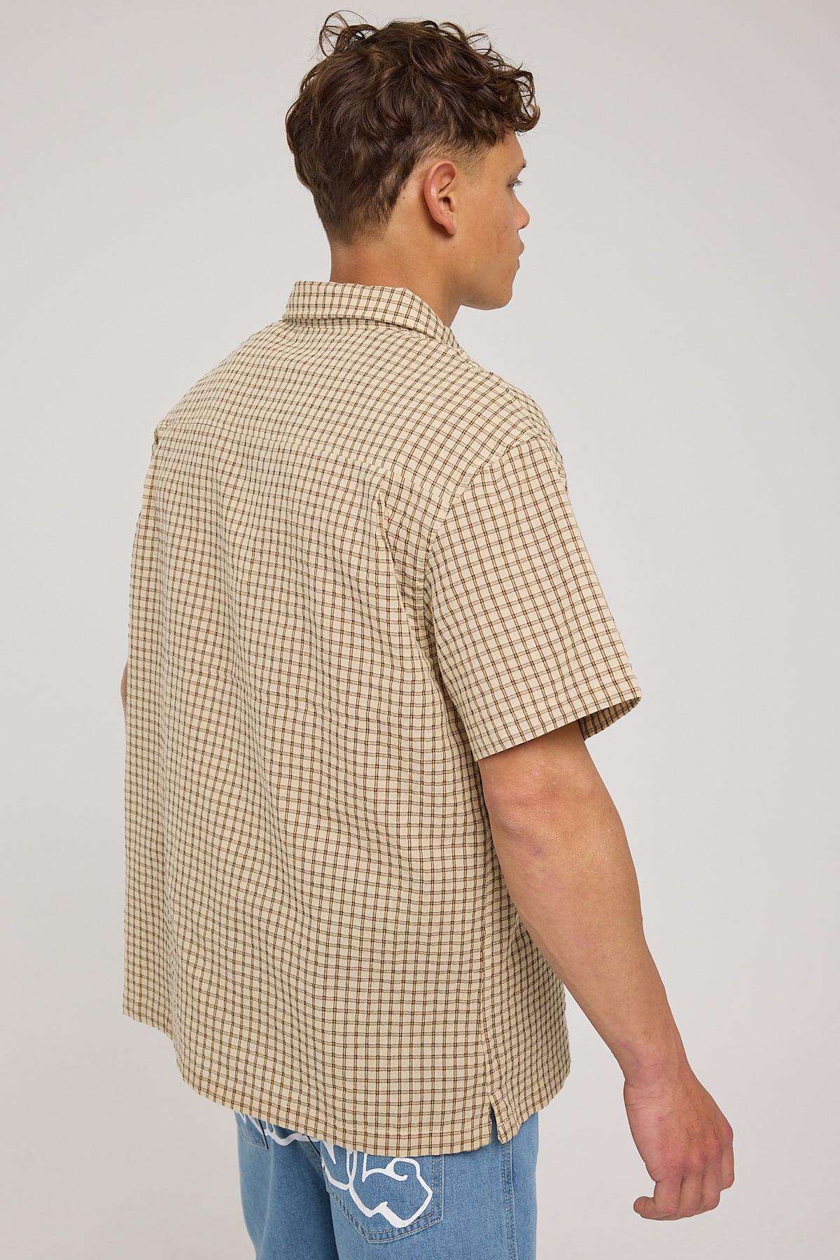 Xlarge Cab Check SS Shirt Tan