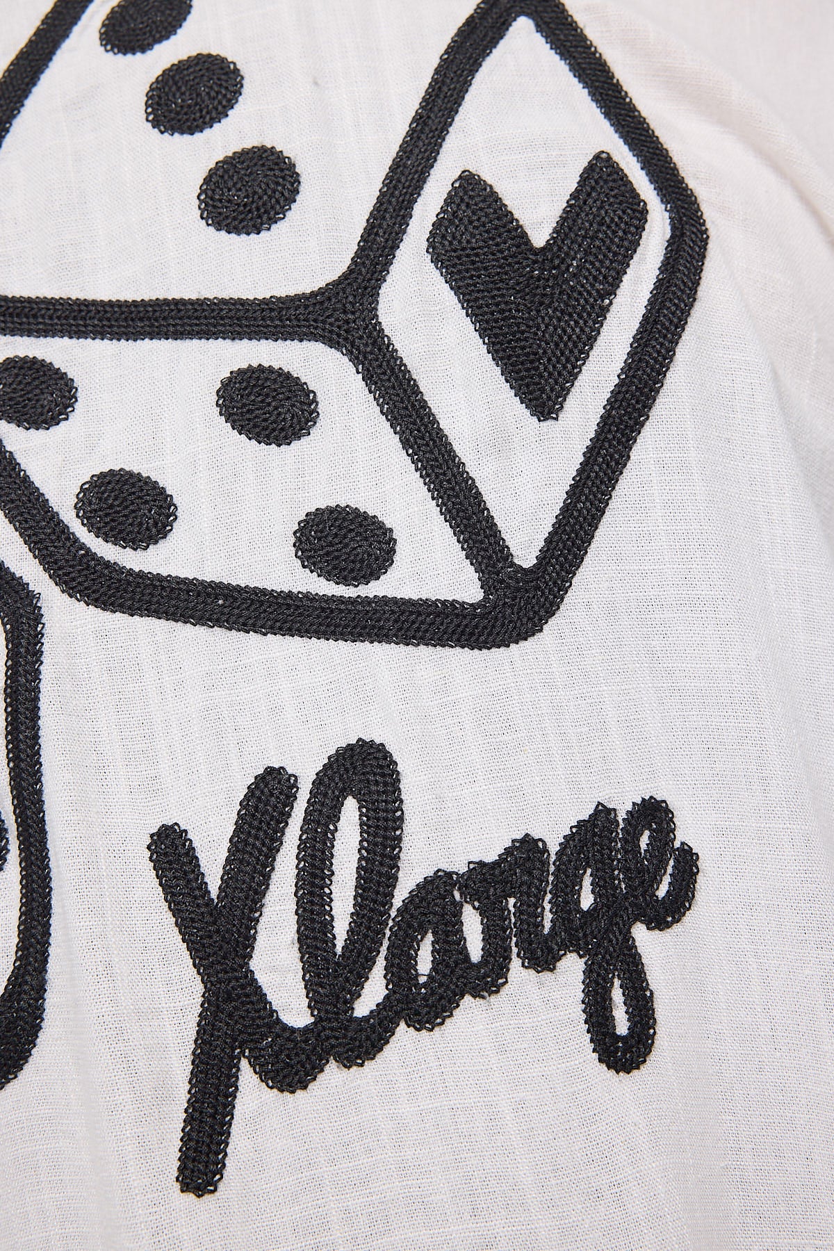 Xlarge XL Dice Emb SS Shirt White