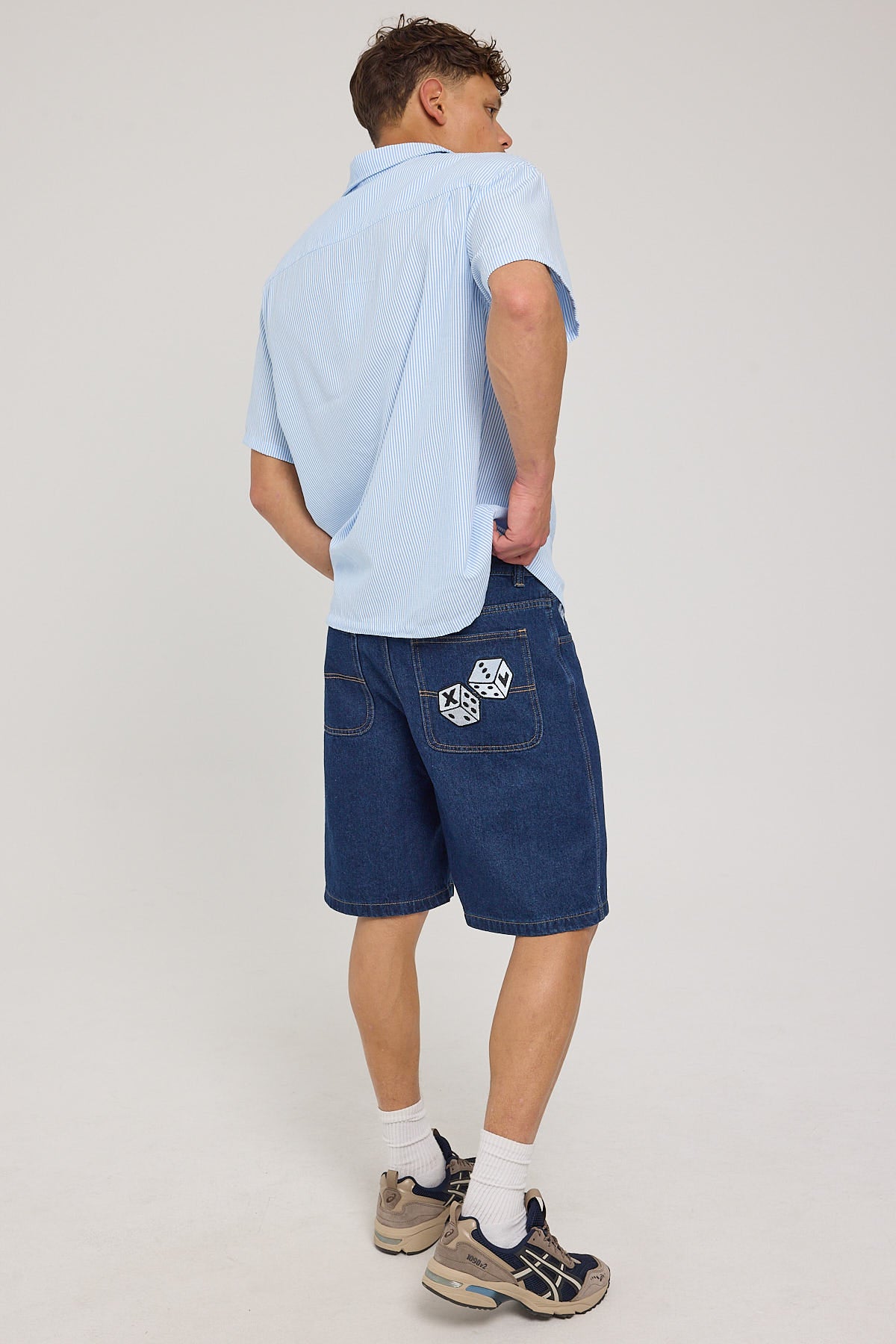 Xlarge XL Dice Bull Denim Short Raw Indigo