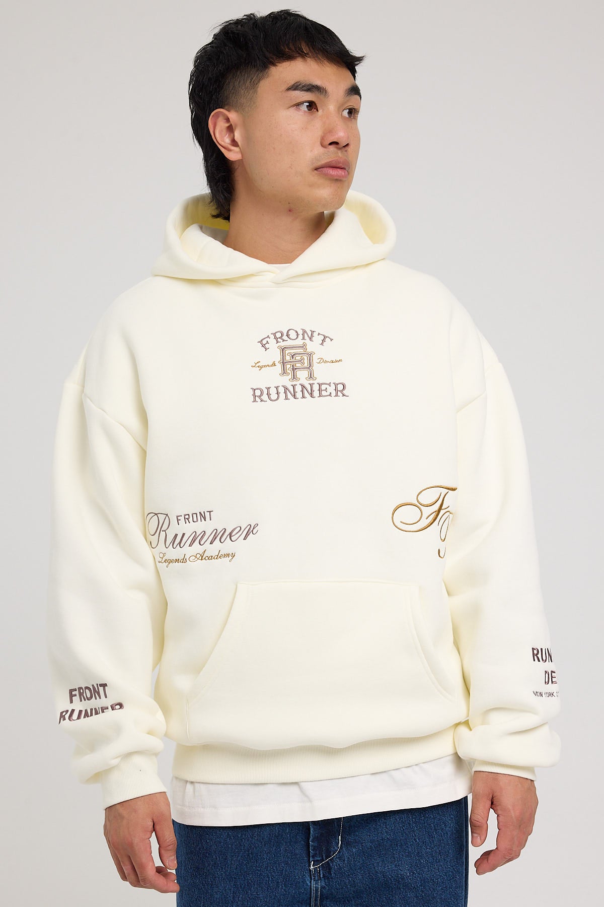 Front Runner Logo Hoodie Vanilla