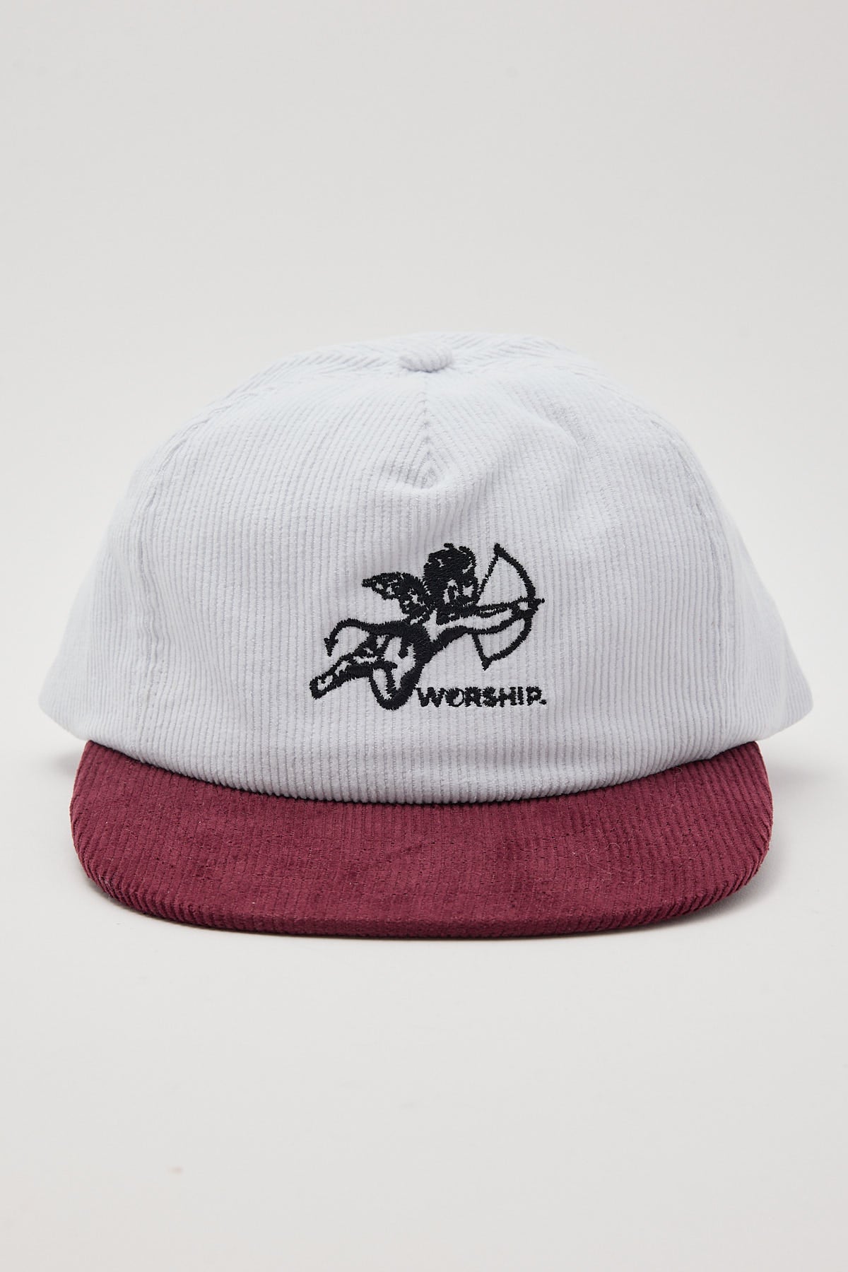 Worship Cherub Cord Hat Cream/Wine