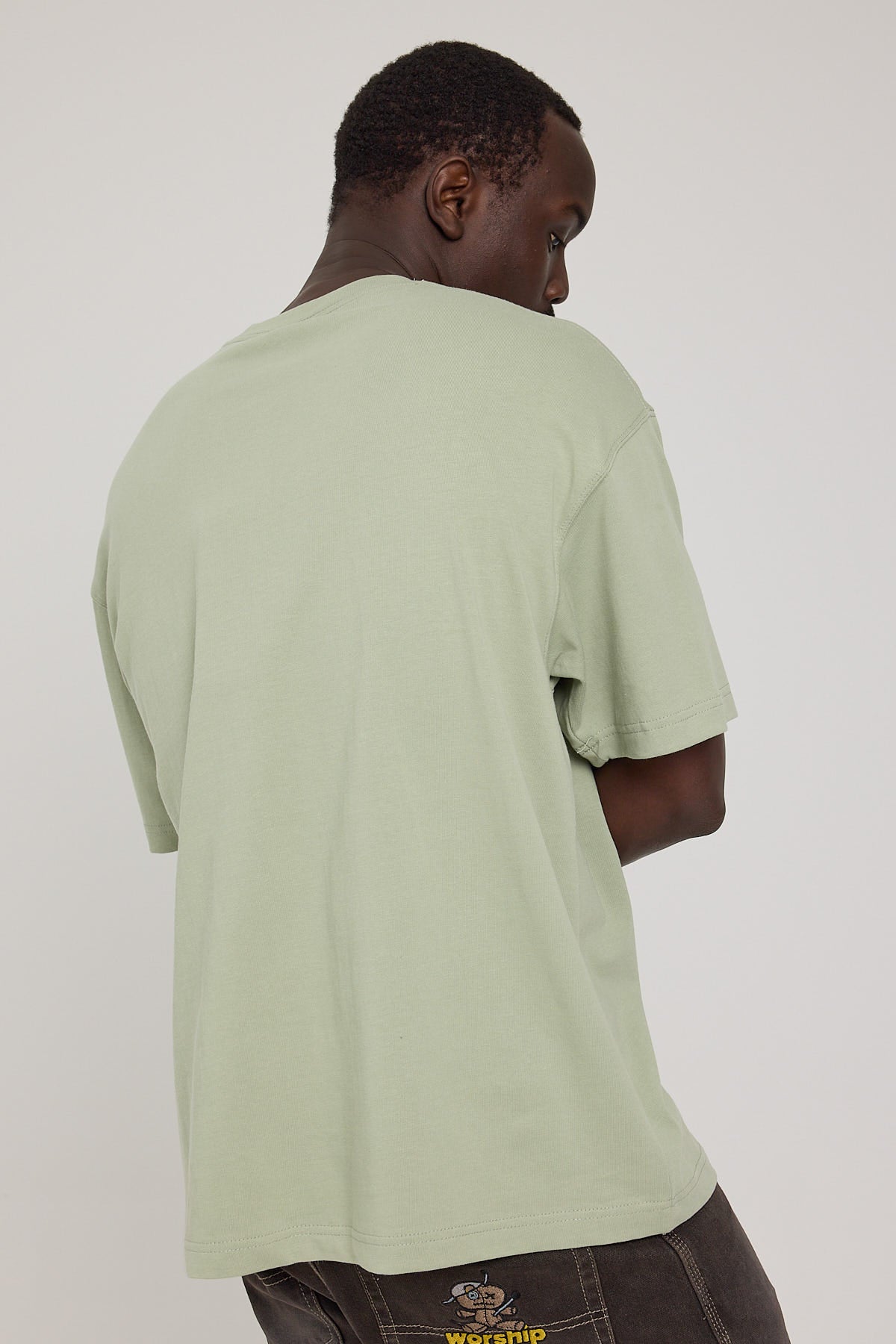 Worship Hungry Oversize Tee Swamp Green