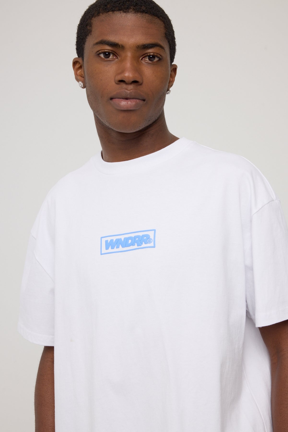 Wndrr Scrawl Box Fit Tee White