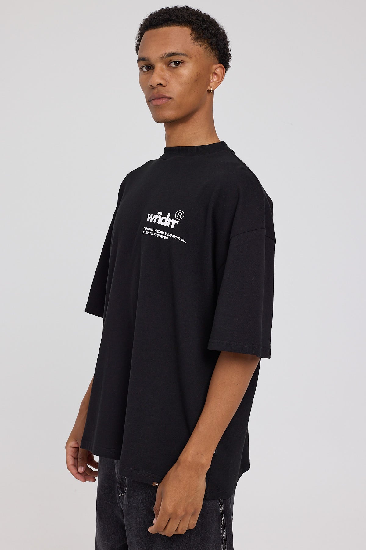 Wndrr Represent Box Fit Tee Black