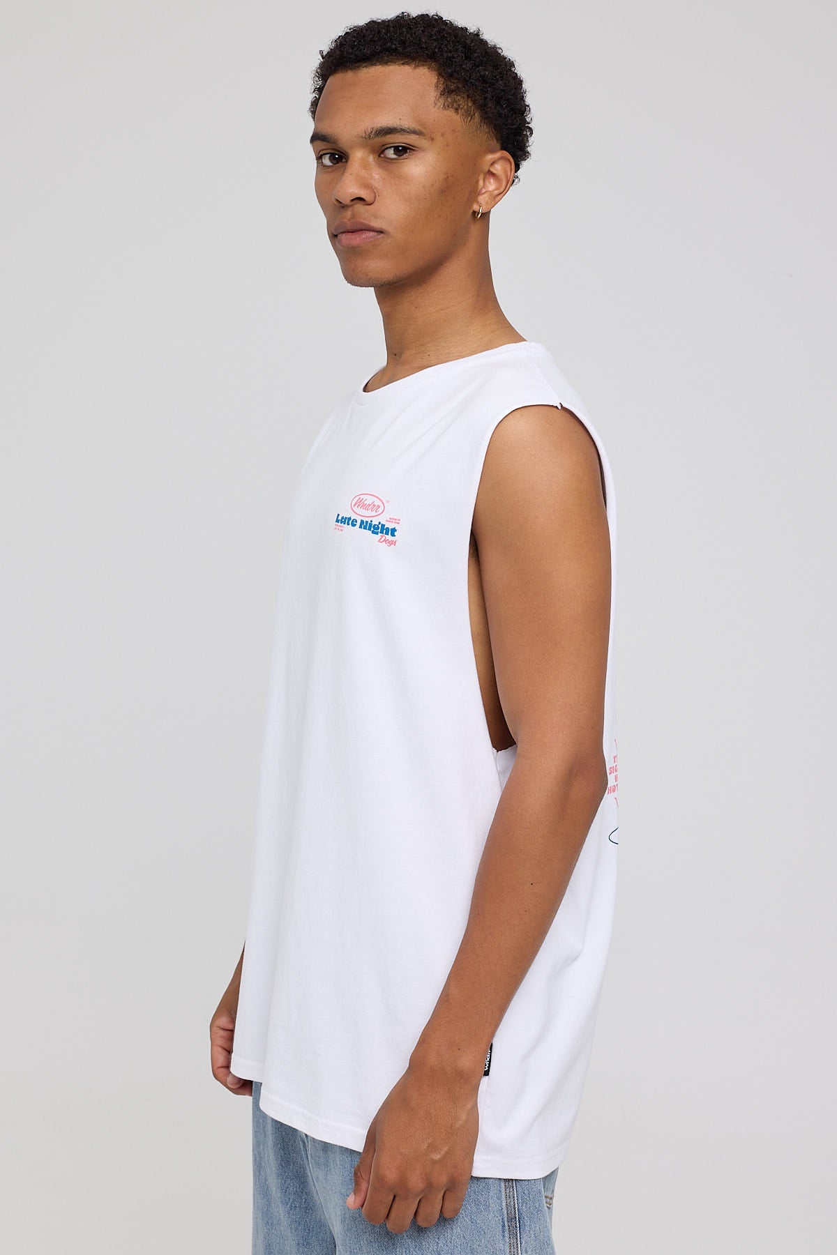 Wndrr Hot Dog Muscle Top White