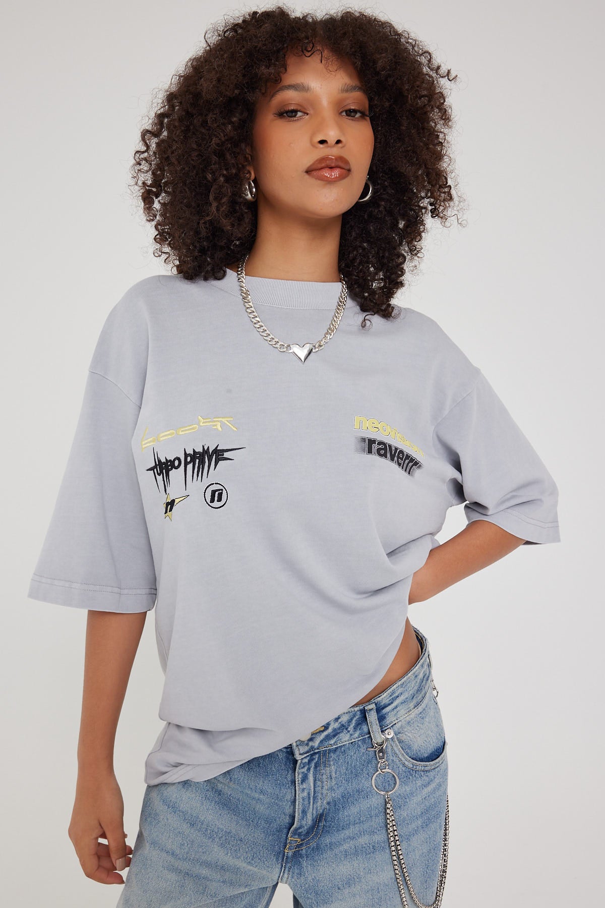 Neovision Boost Oversize Super Heavy Tee Grey – Universal Store