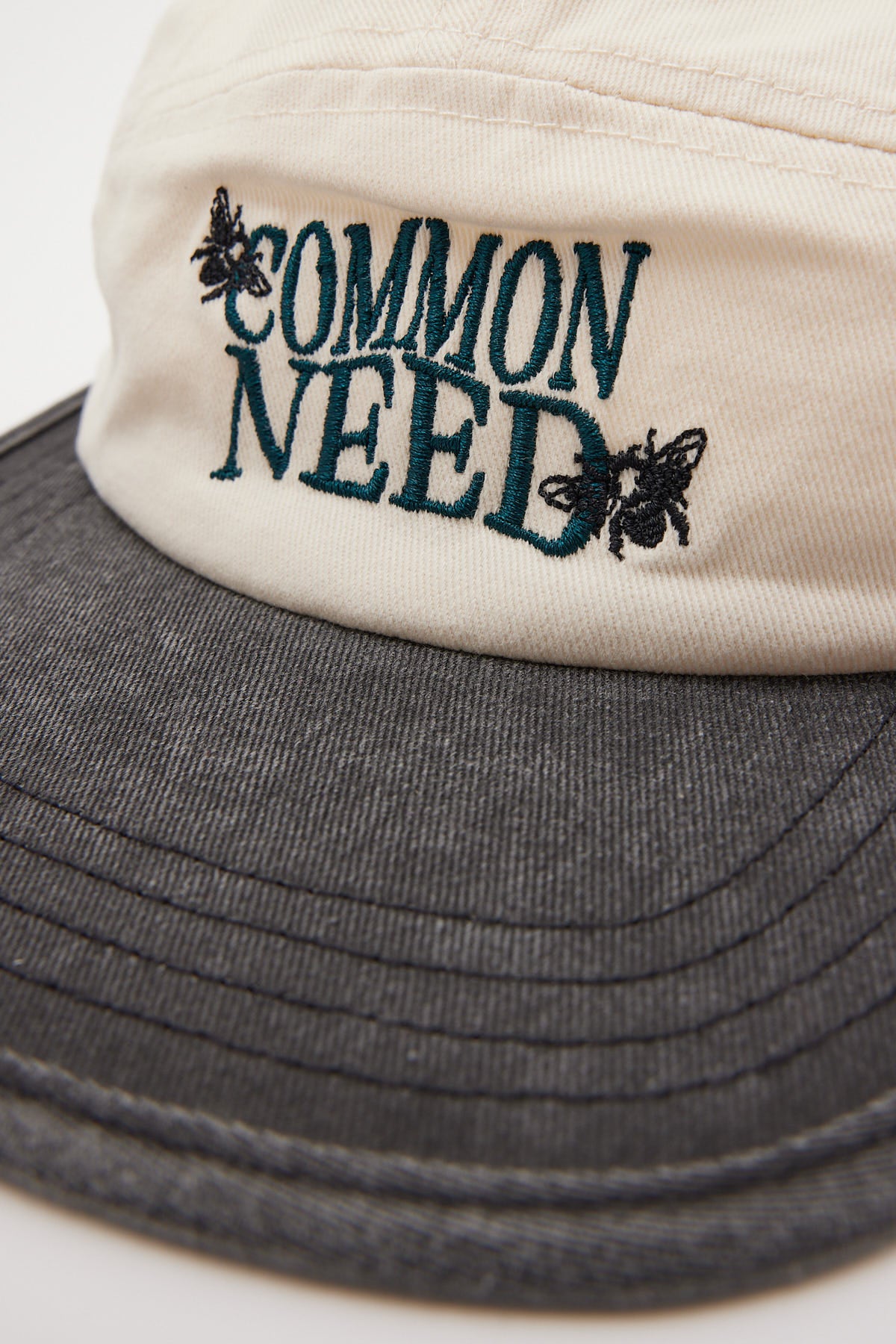 Common Need Buzz 5 Panel Cap Washed Black