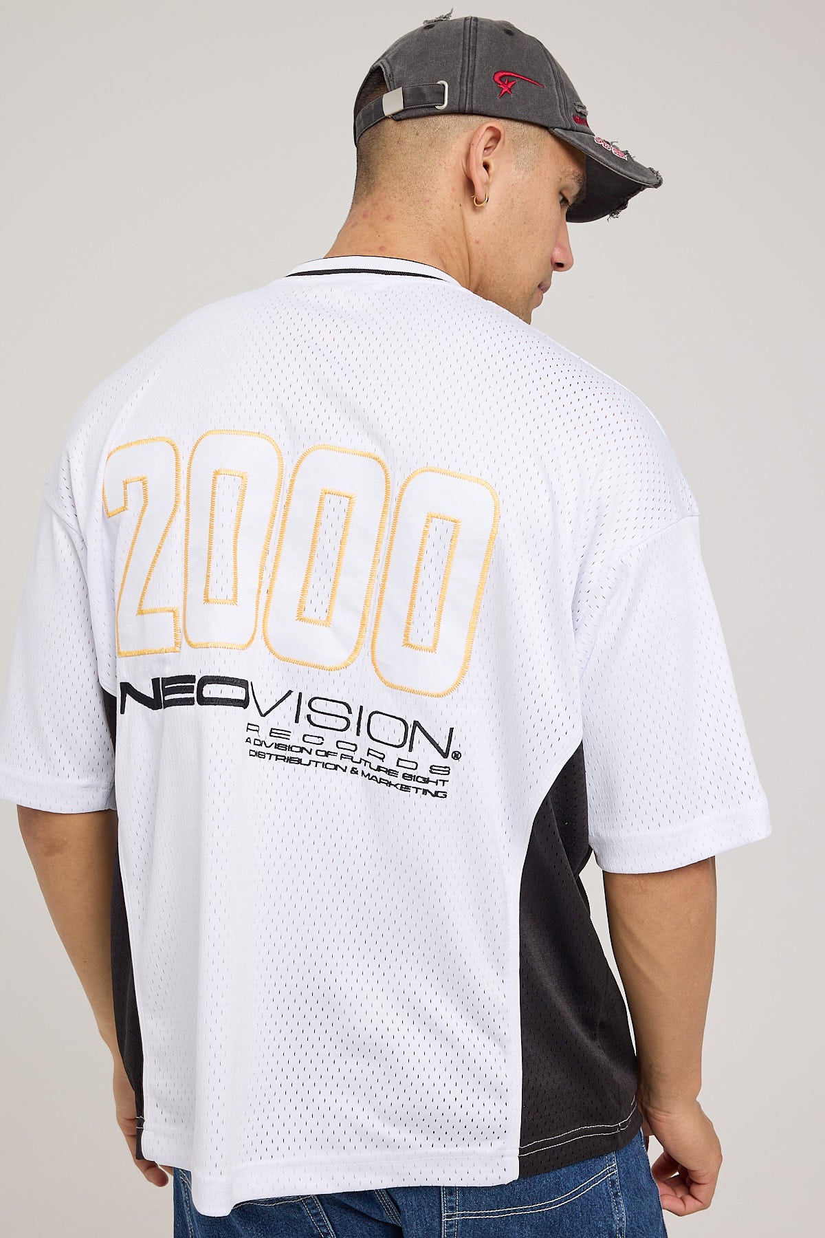 Neovision Y2K V Neck Jersey Grey