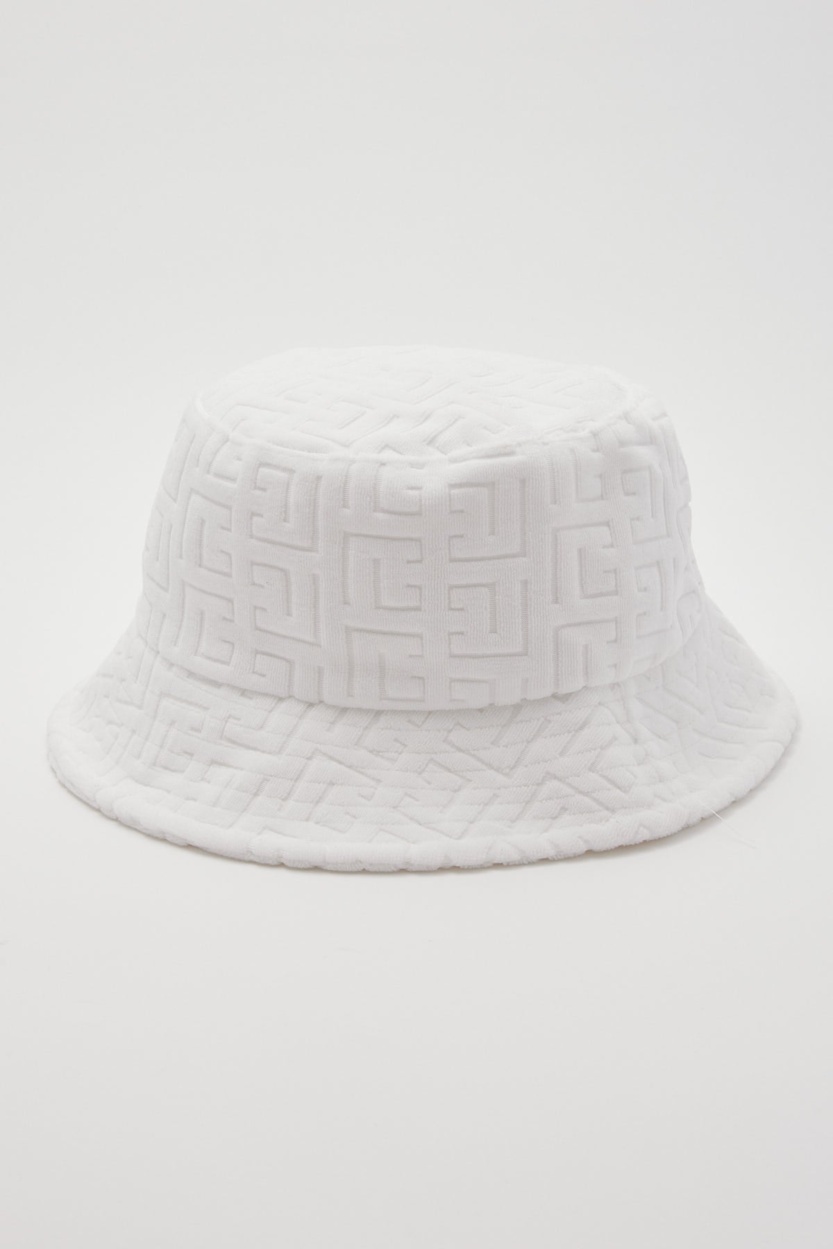 Token Corfu Terry Bucket Hat White