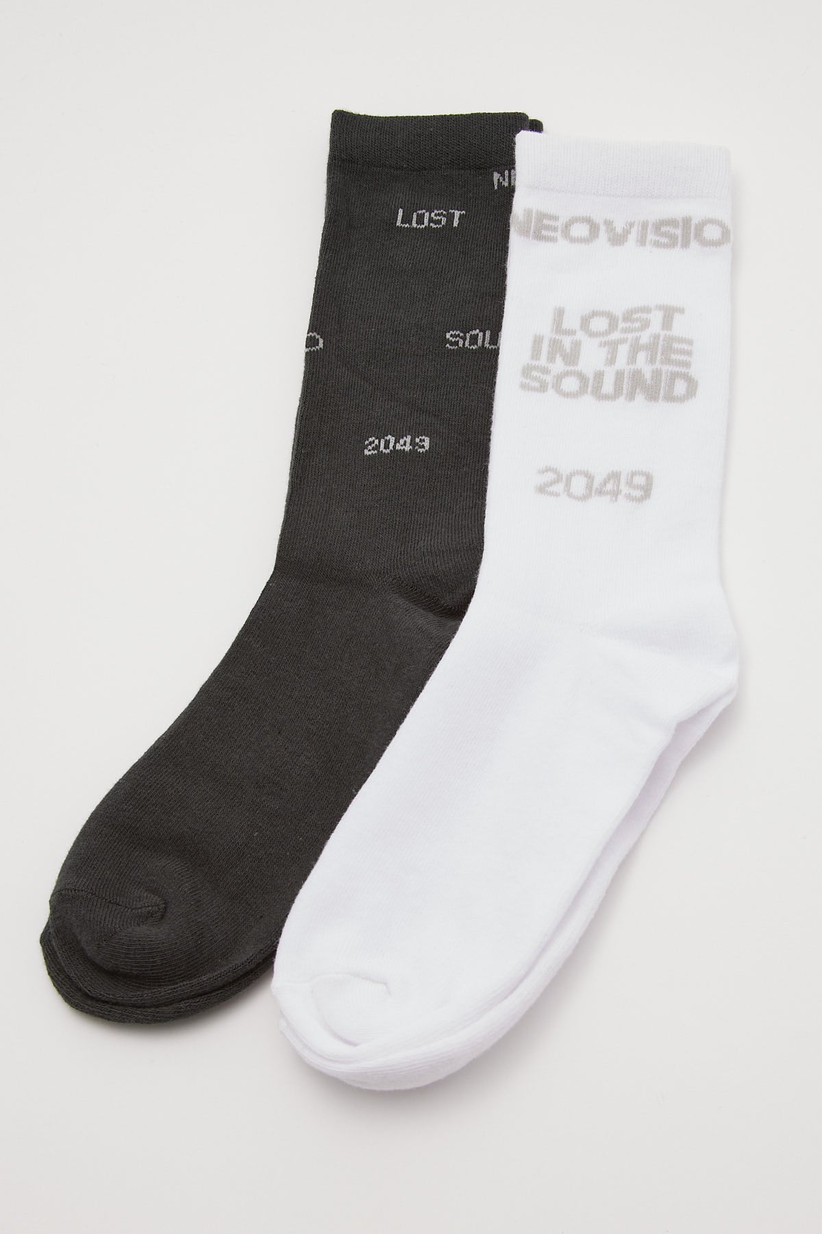 Neovision Lost In The Sound Sock 2 Pack White/Black