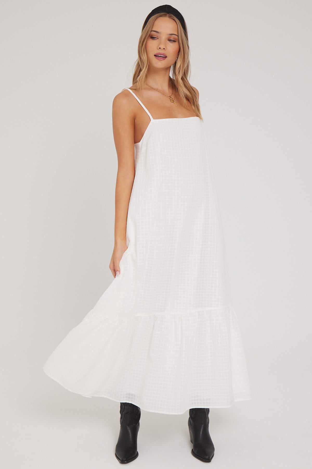 Luck & Trouble Bayside Floaty Maxi Dress White – Universal Store