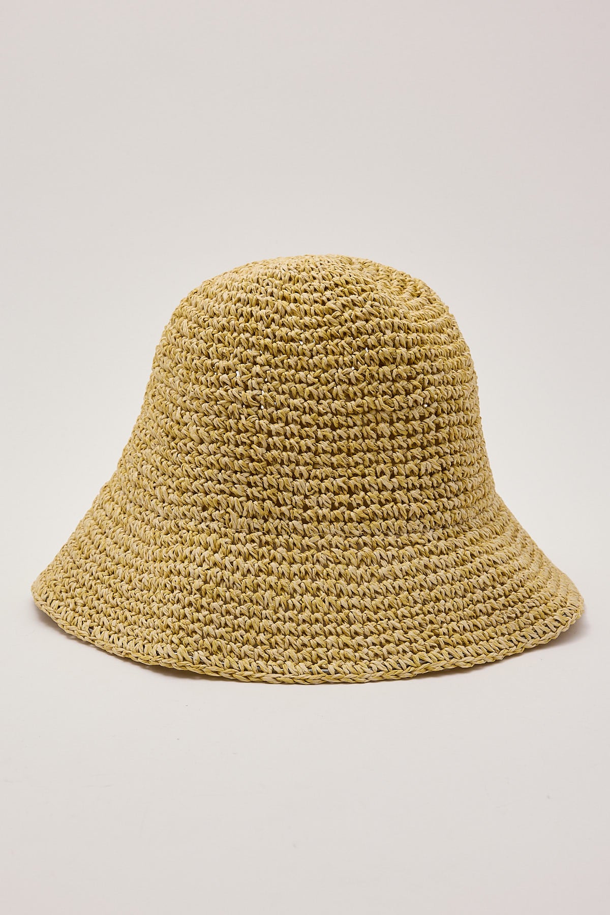 Token Pelosa Raffia Bucket Hat Tan