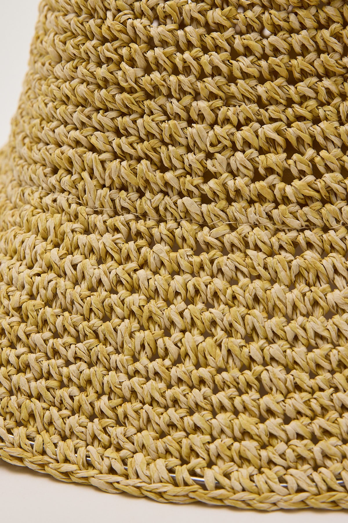 Token Pelosa Raffia Bucket Hat Tan