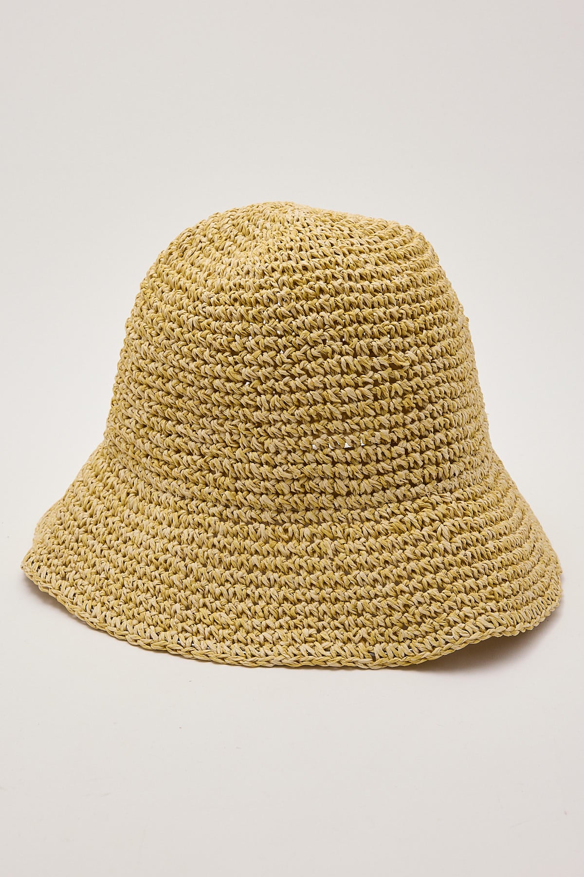 Token Pelosa Raffia Bucket Hat Tan