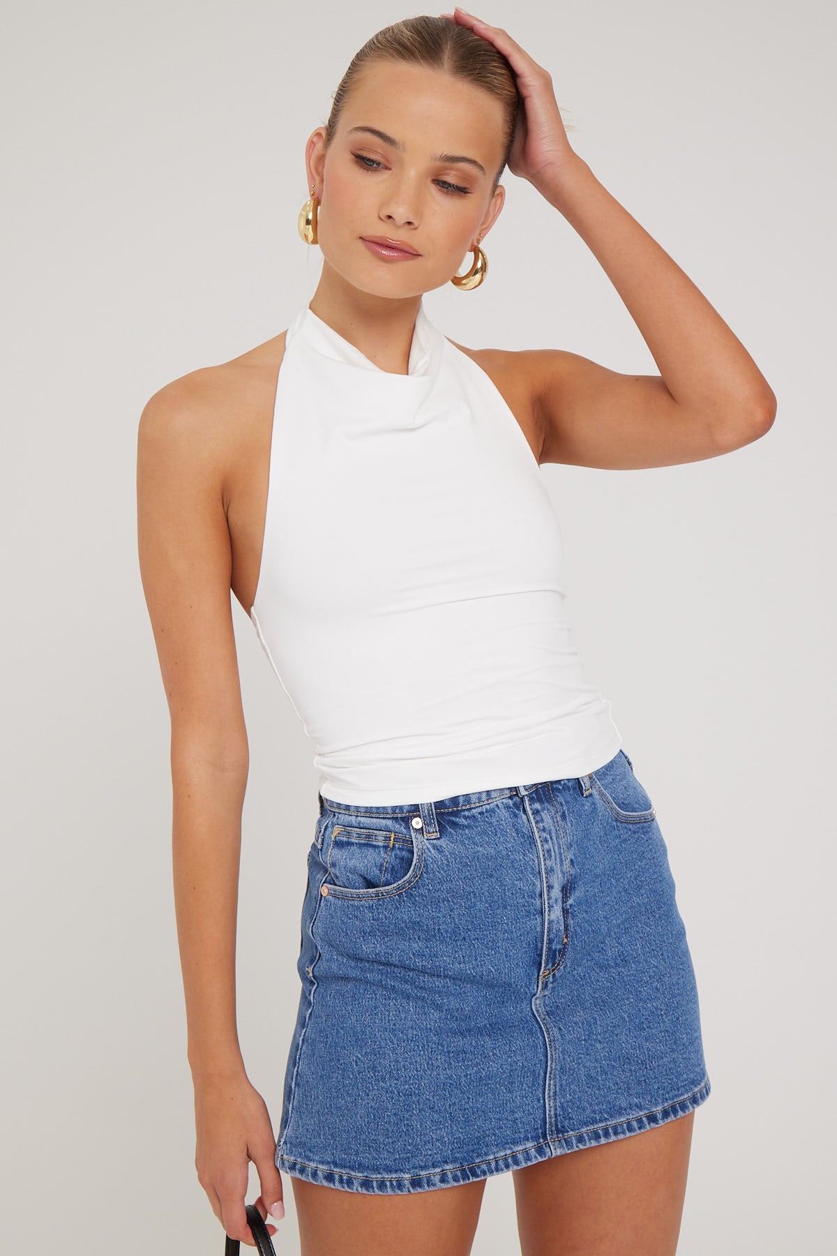 Perfect Stranger Gemma Halter Neck Top White – Universal Store