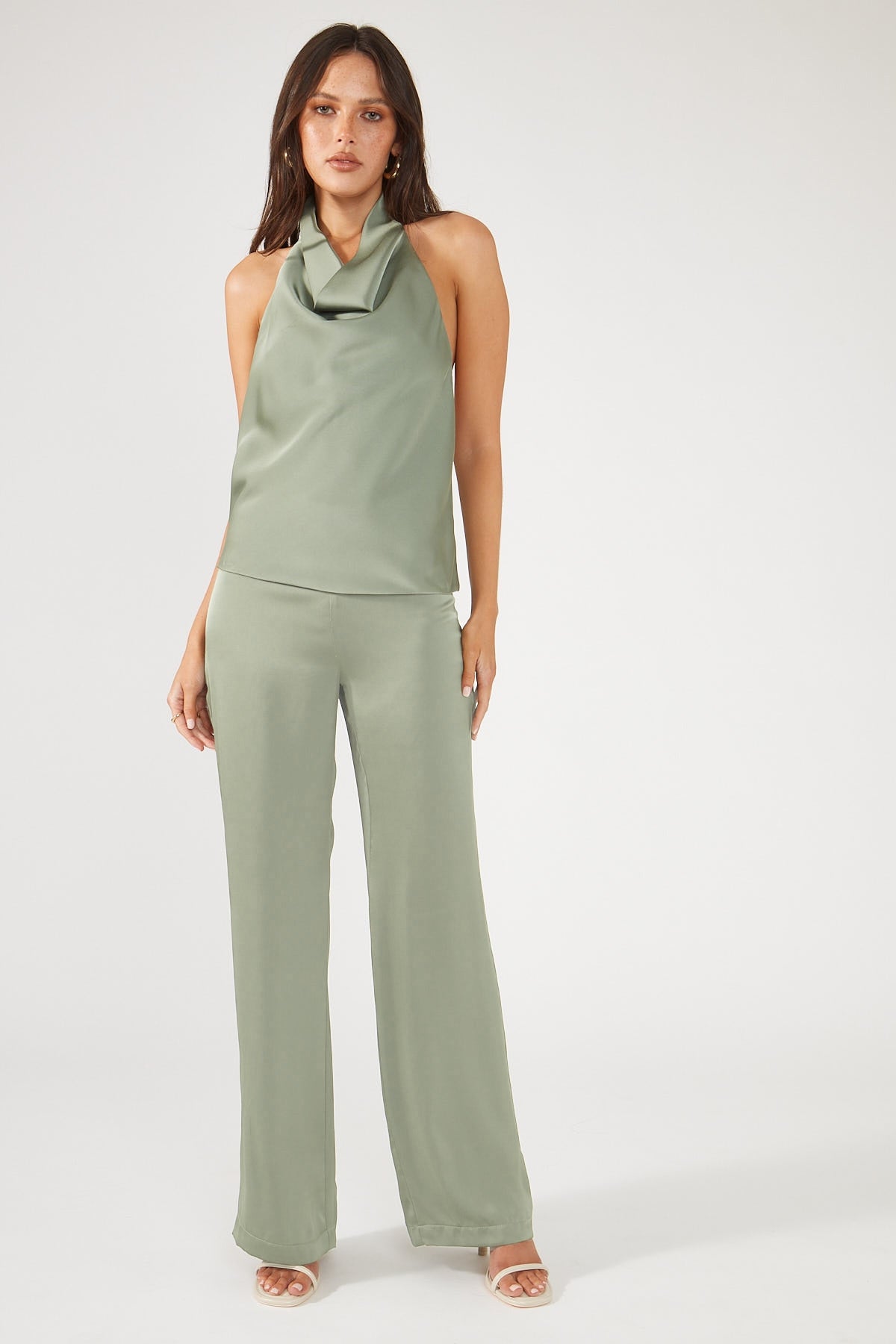 Perfect Stranger OLI SATIN PANT Green