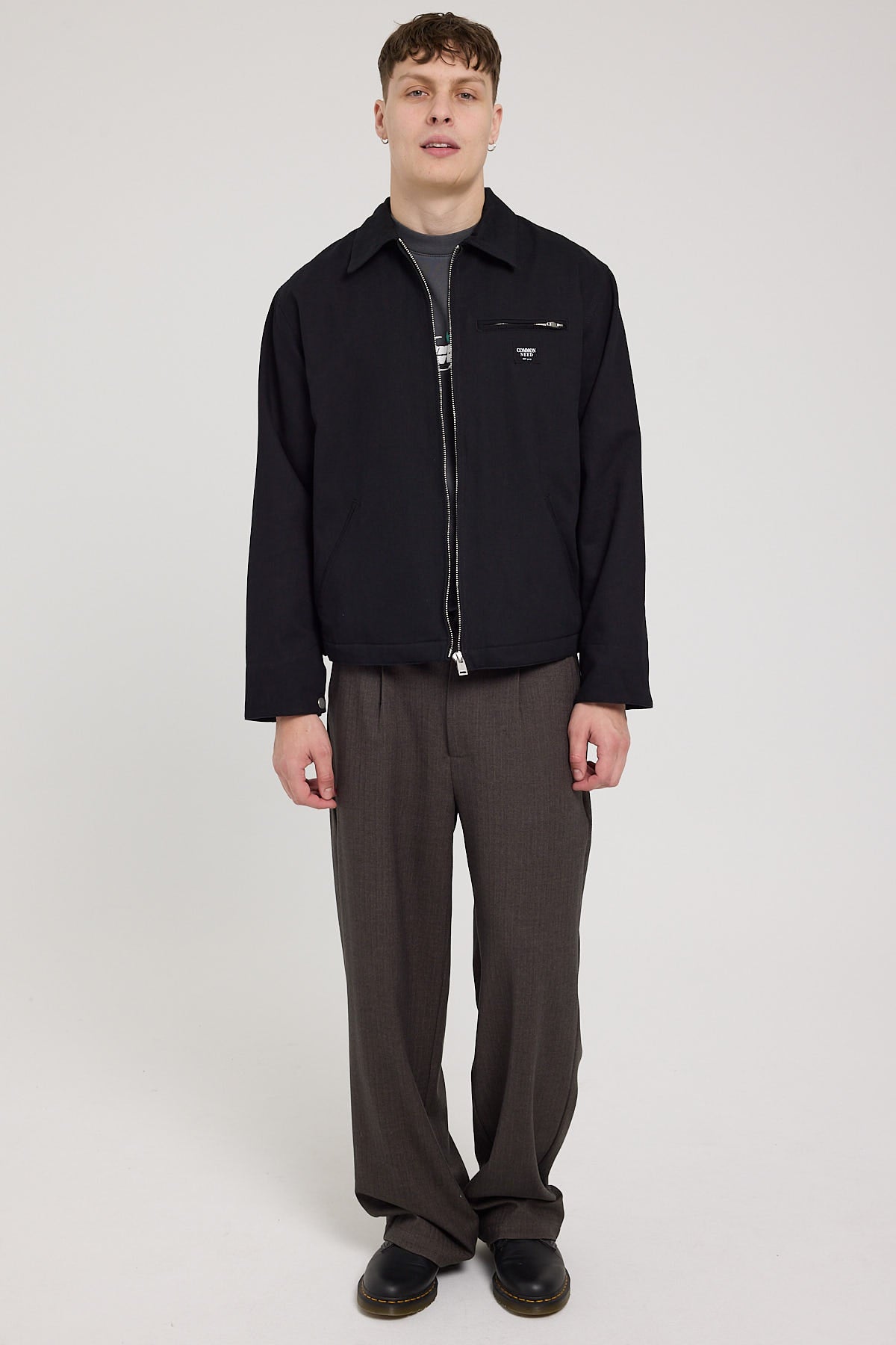 Common Need Harrington Jacket Black