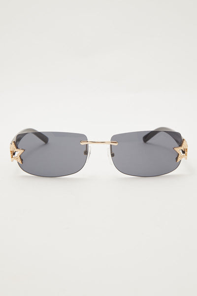Hot Topic Black Star Drip Sunglasses | Hamilton Place