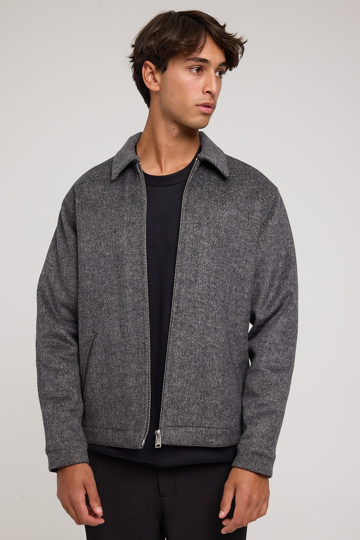 Common Need Parker Harrington Jacket Charcoal Marle – Universal Store