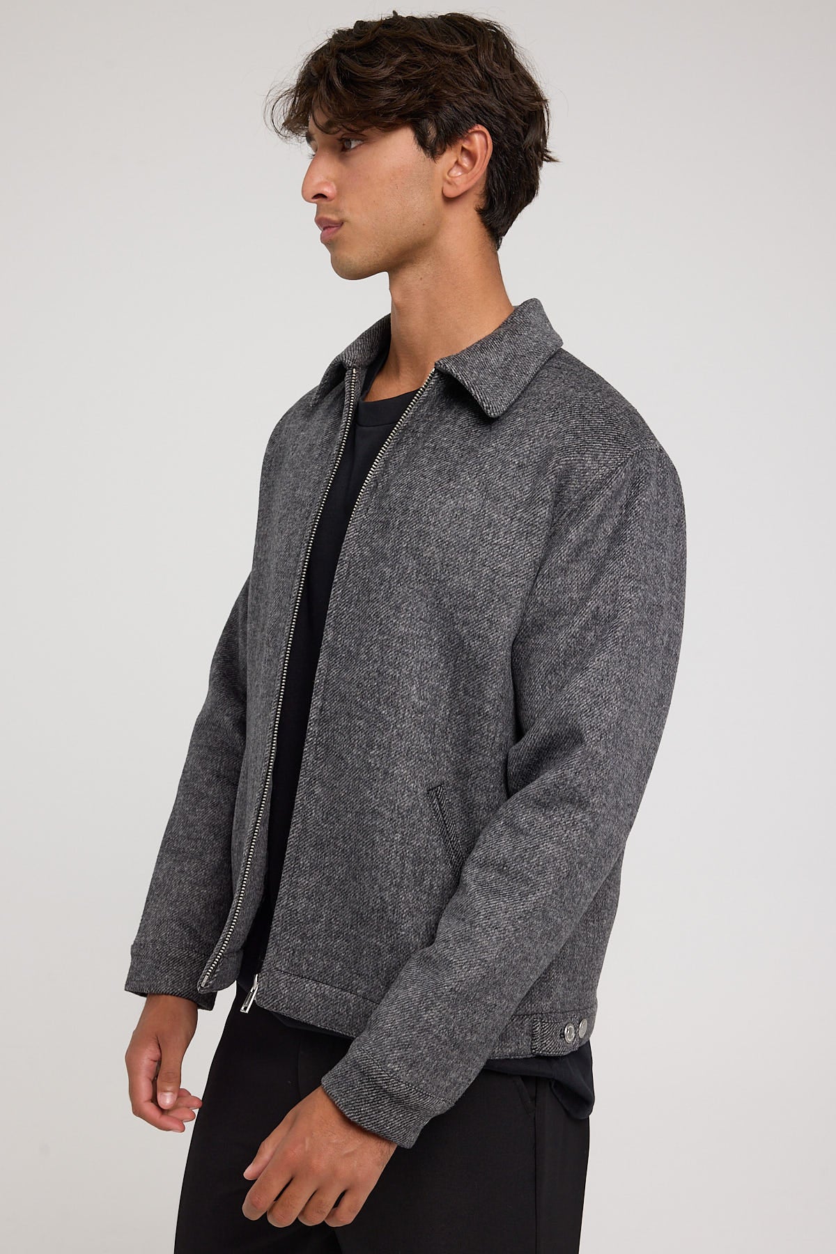 Common Need Parker Harrington Jacket Charcoal Marle