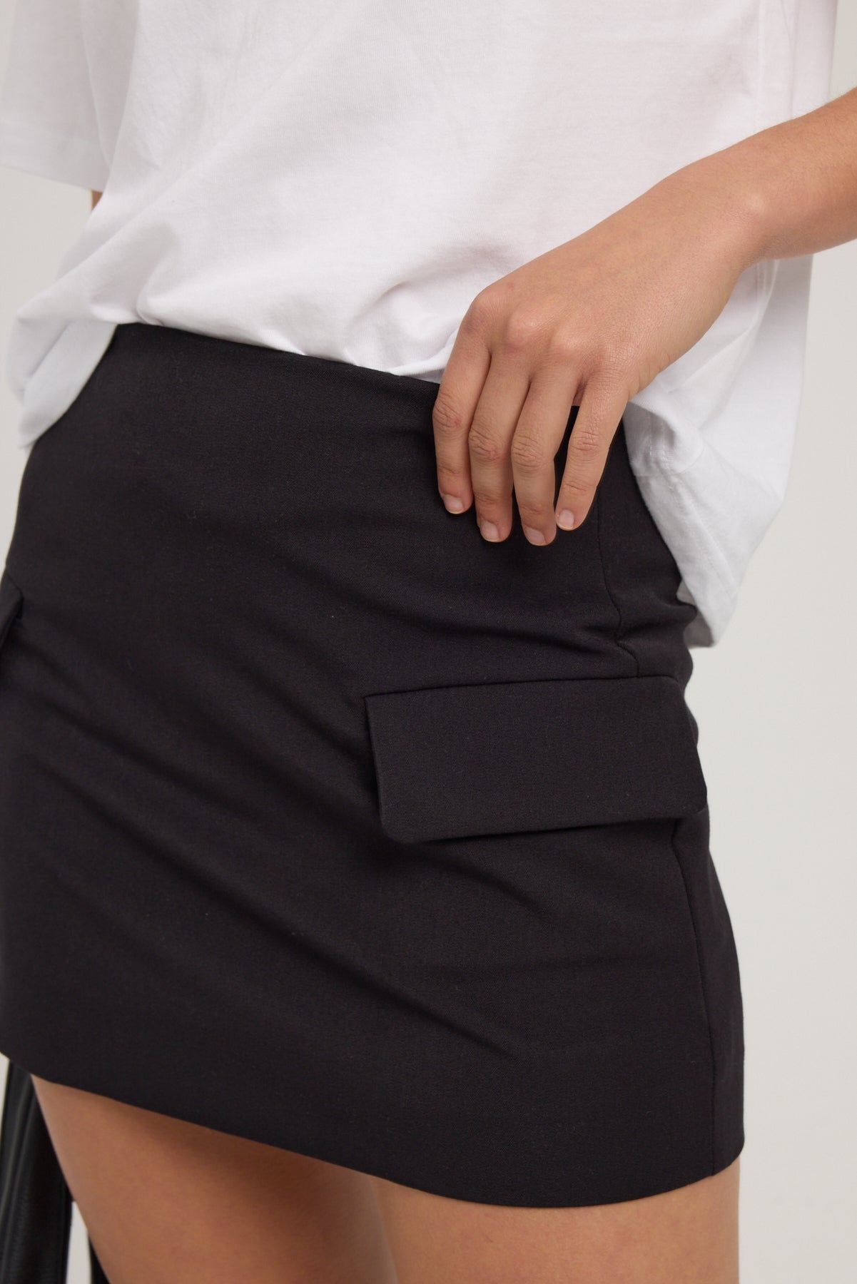 Perfect Stranger Maeve Tailored Mini Skirt Black