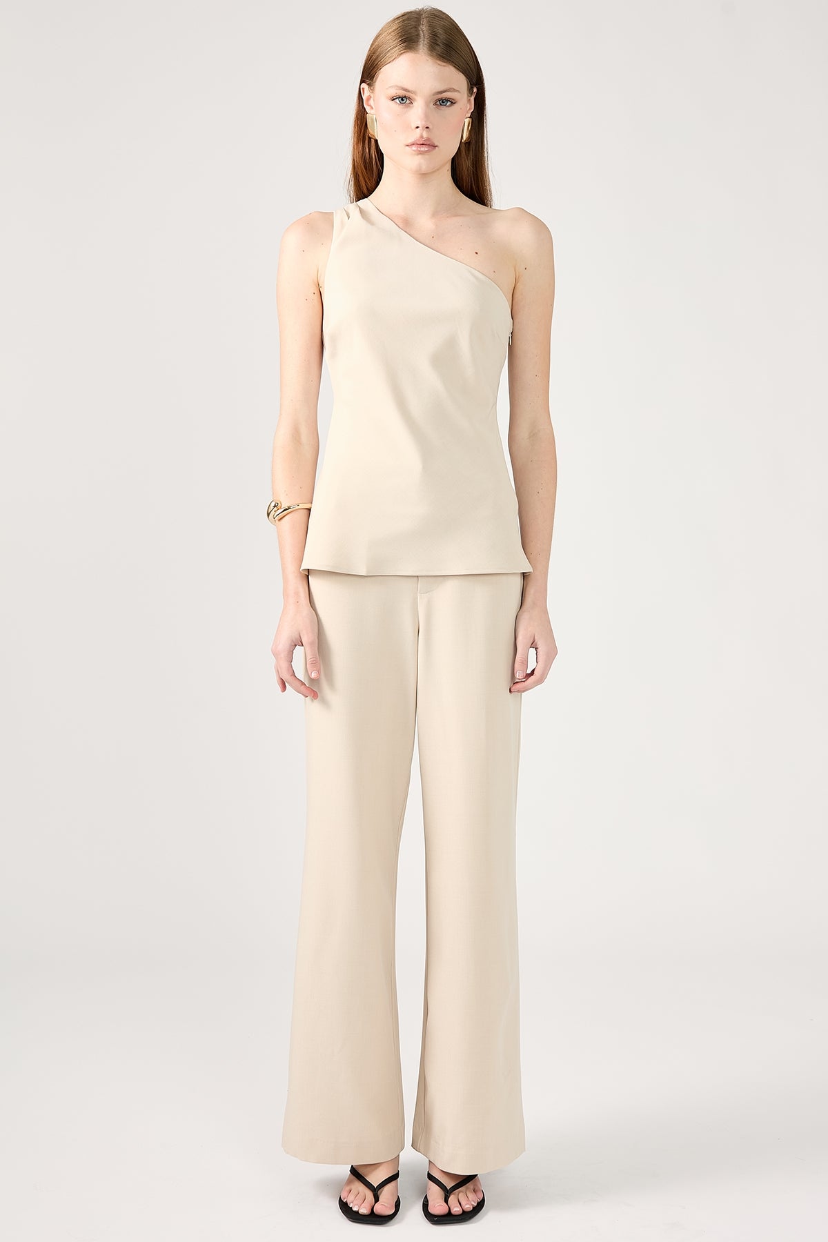 Perfect Stranger Raye High Waist Pant Cream