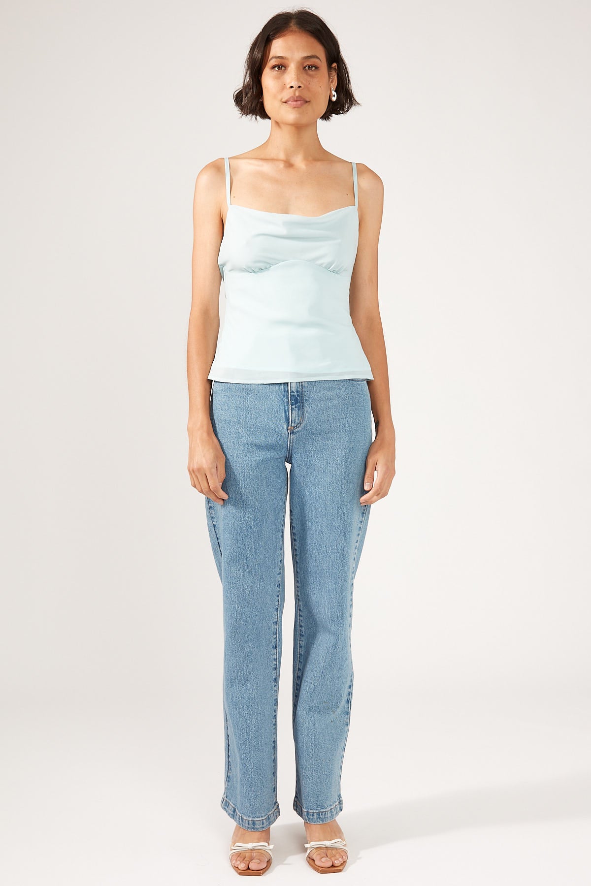 Perfect Stranger Soft Light Recycled Cami Top Baby Blue