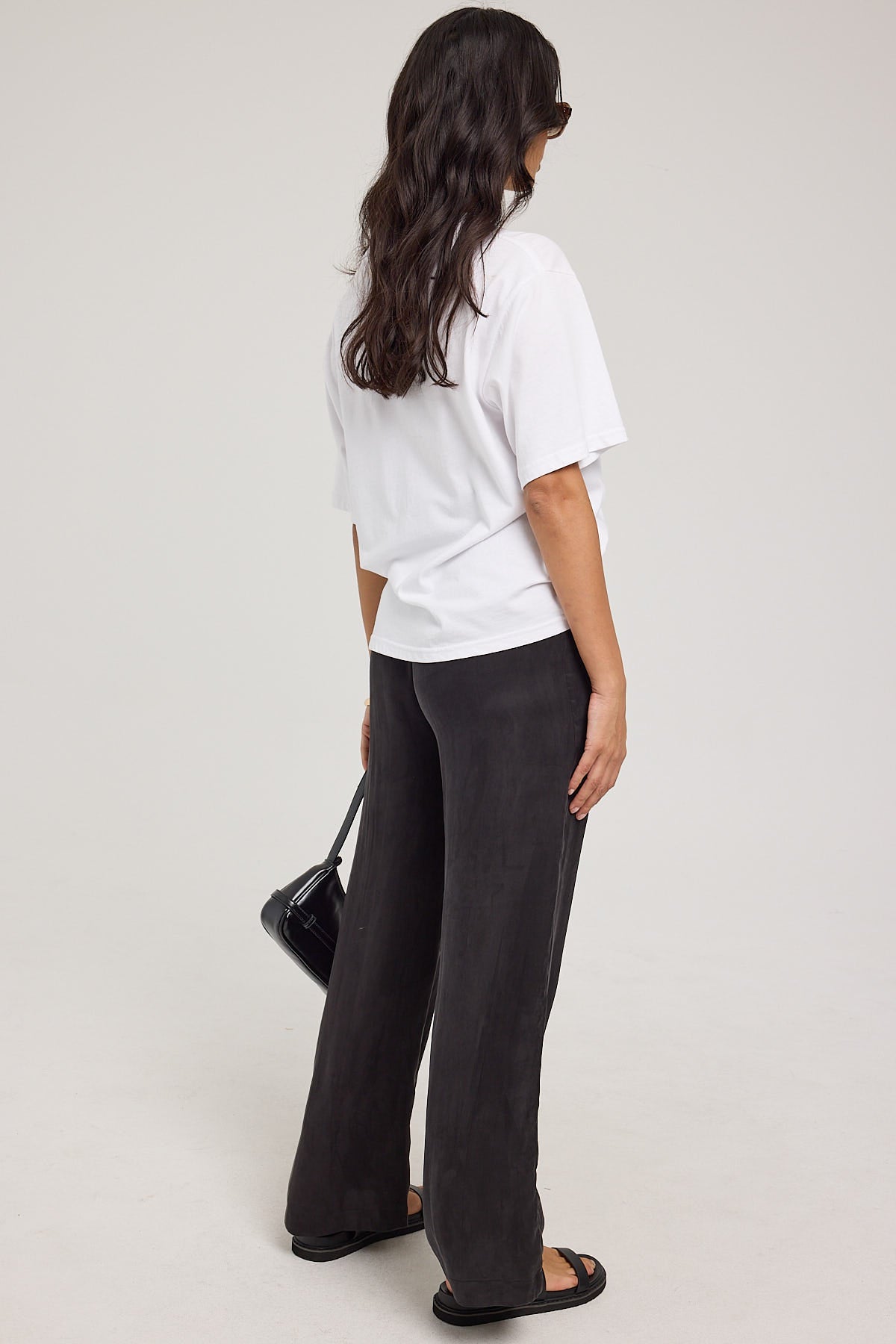 Perfect Stranger Giulia Clean Waist Cupro Pant Black