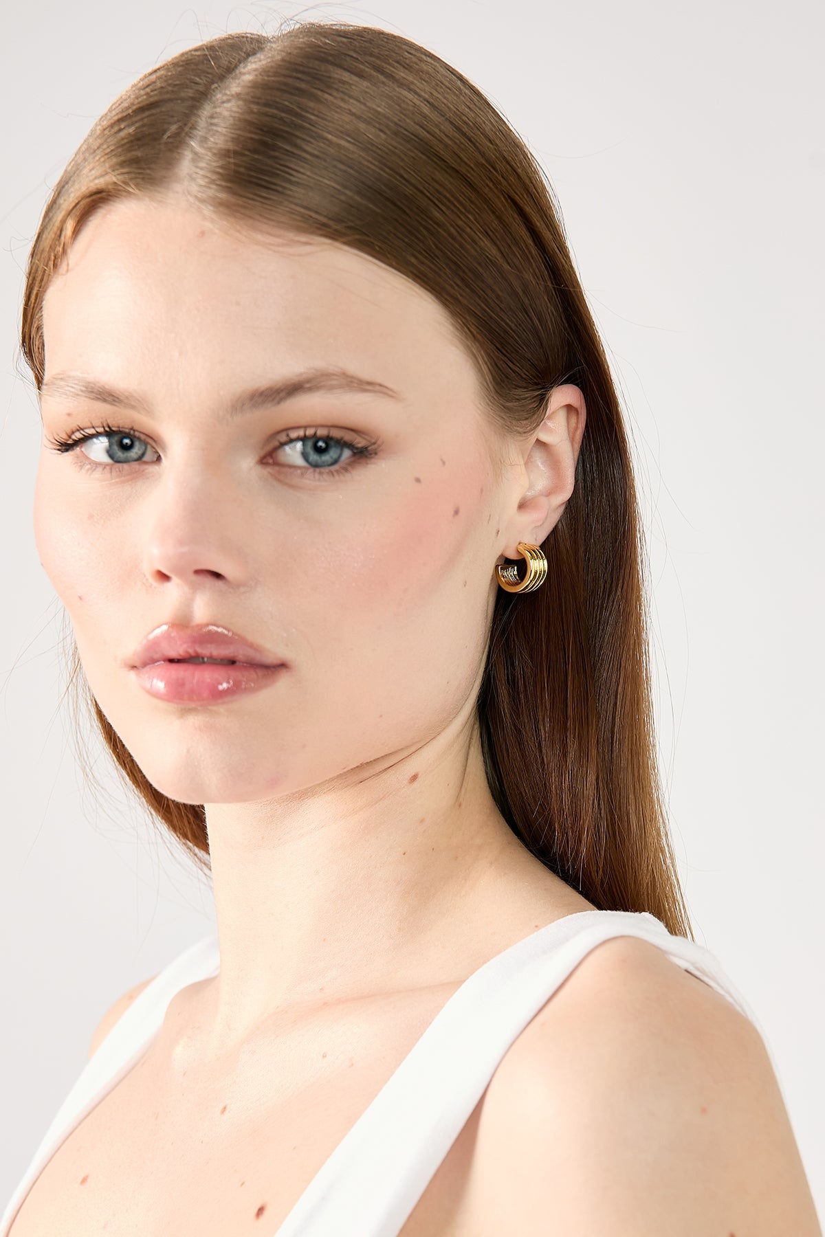 Perfect Stranger Aria Hoop Earrings 18K Gold Plated