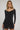 Luck & Trouble Flashy Glitter Mesh Long Sleeve  Mini Dress Black Glitter