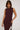 Luck & Trouble Rib High Neck Open Back Knit Midi Dress Brown