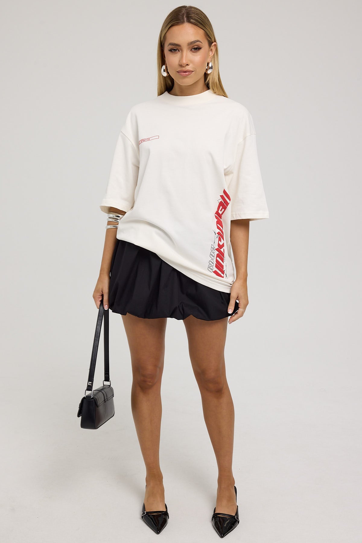 Neovision Live Oversize Super Heavy Tee Off White