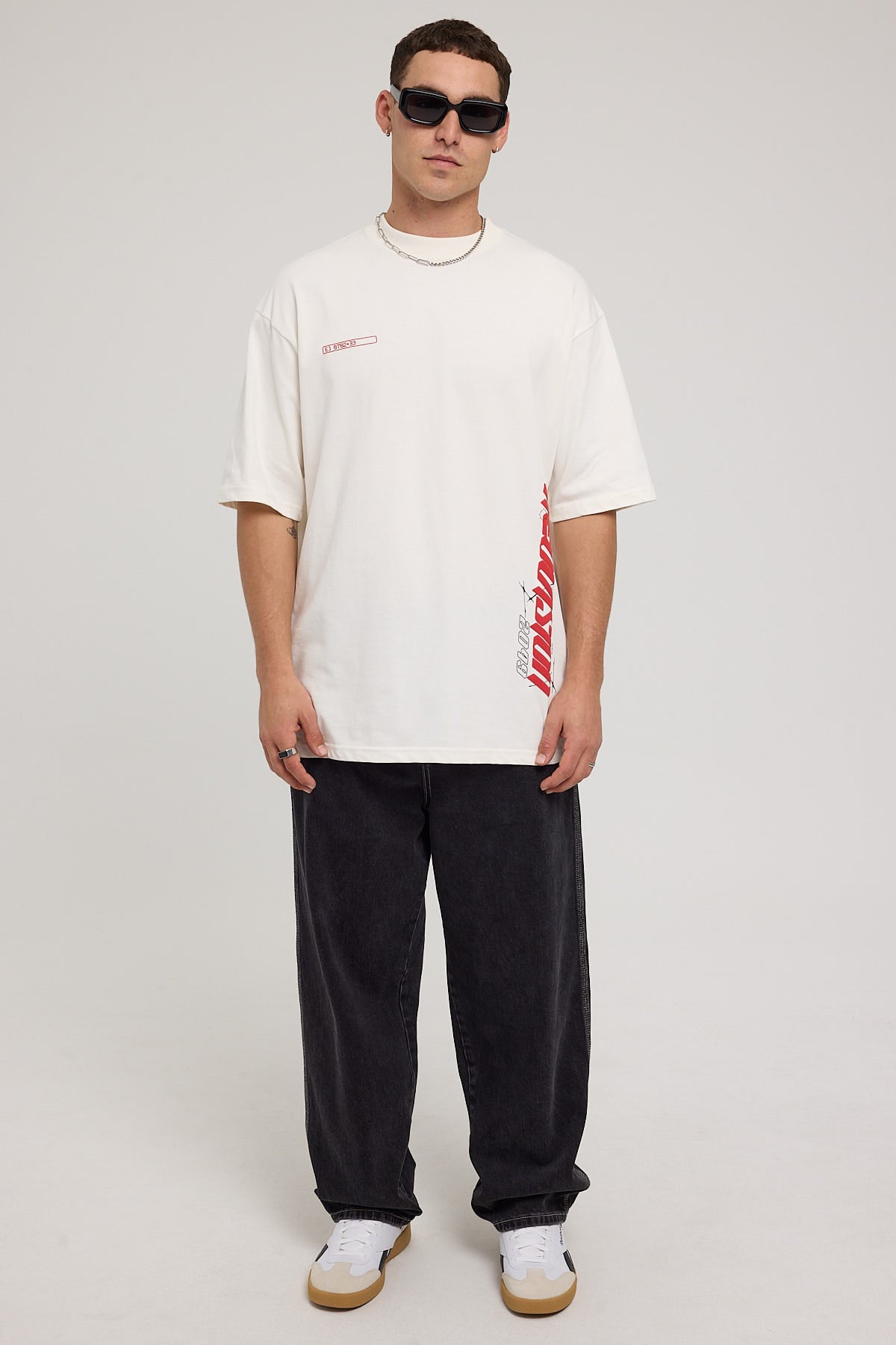 Neovision Live Oversize Super Heavy Tee Off White