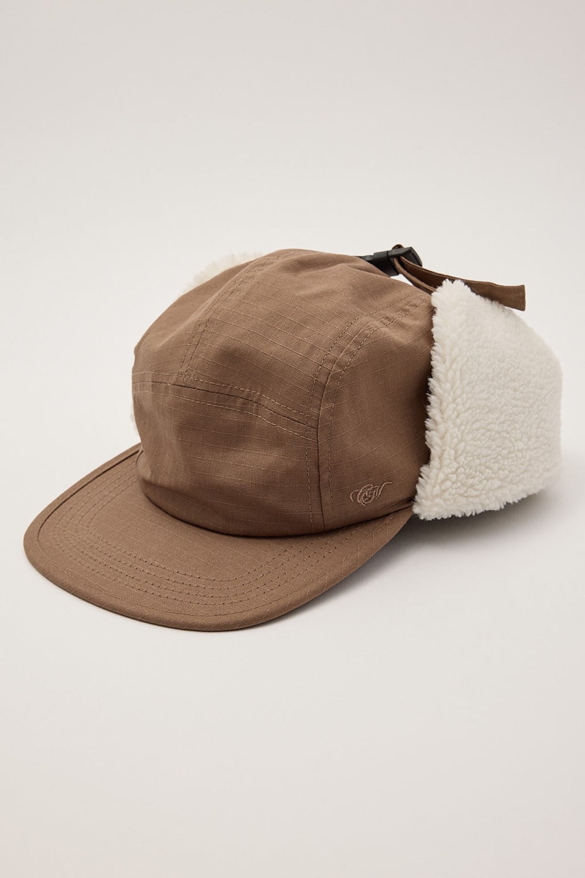 Common Need Earthquake Trapper Cap Brown Ripstop