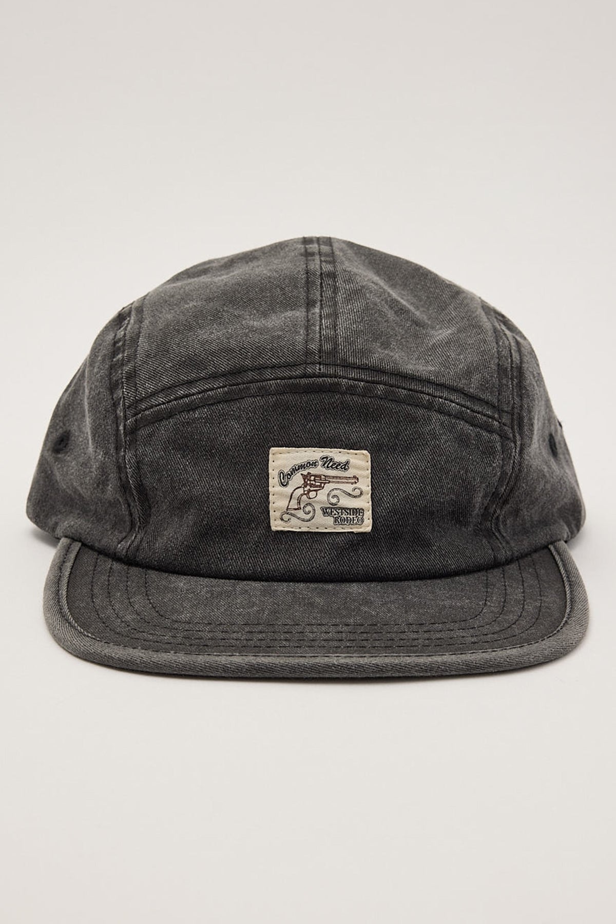 Common Need Westside 5 Panel Cap Washed Black