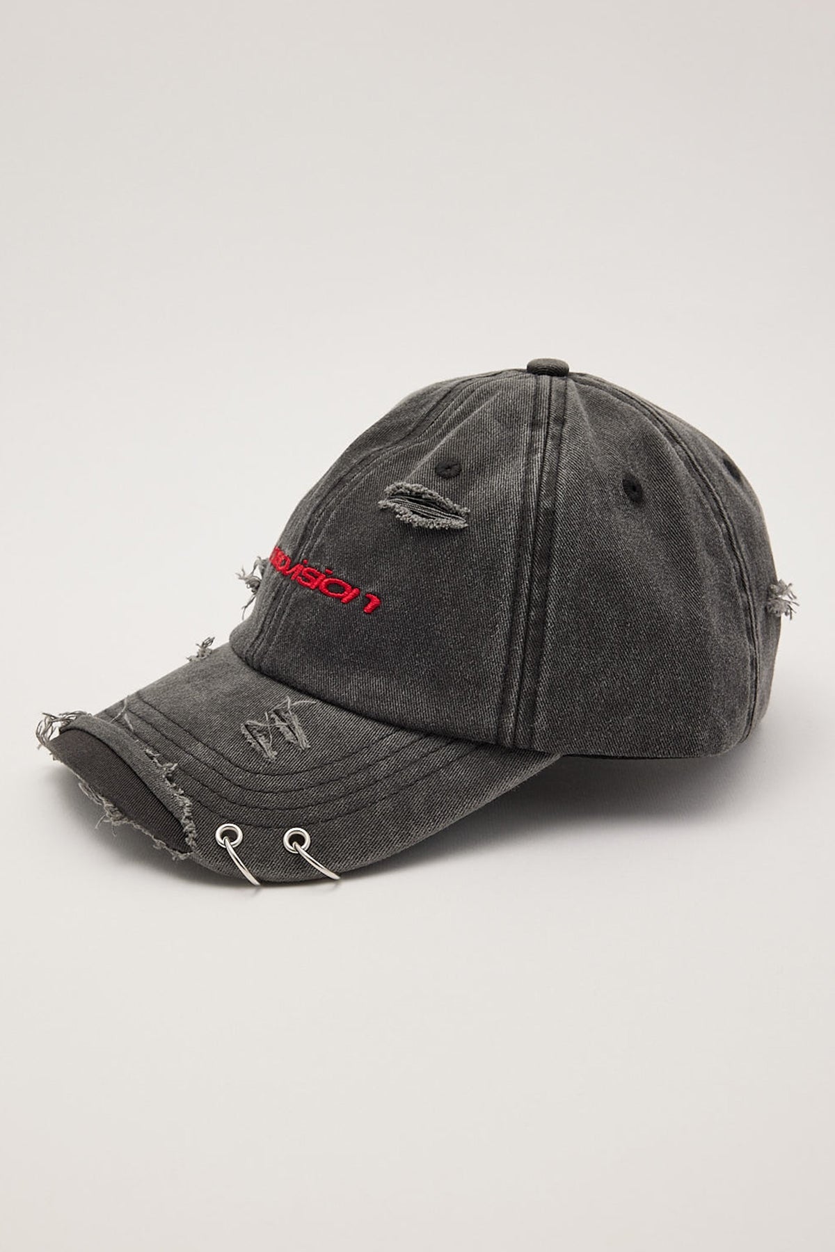 Neovision Travesty Distressed Dad Cap Washed Black