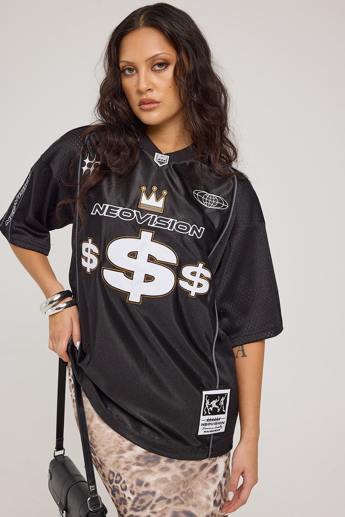 Neovision Money Talks V Neck Jersey Black