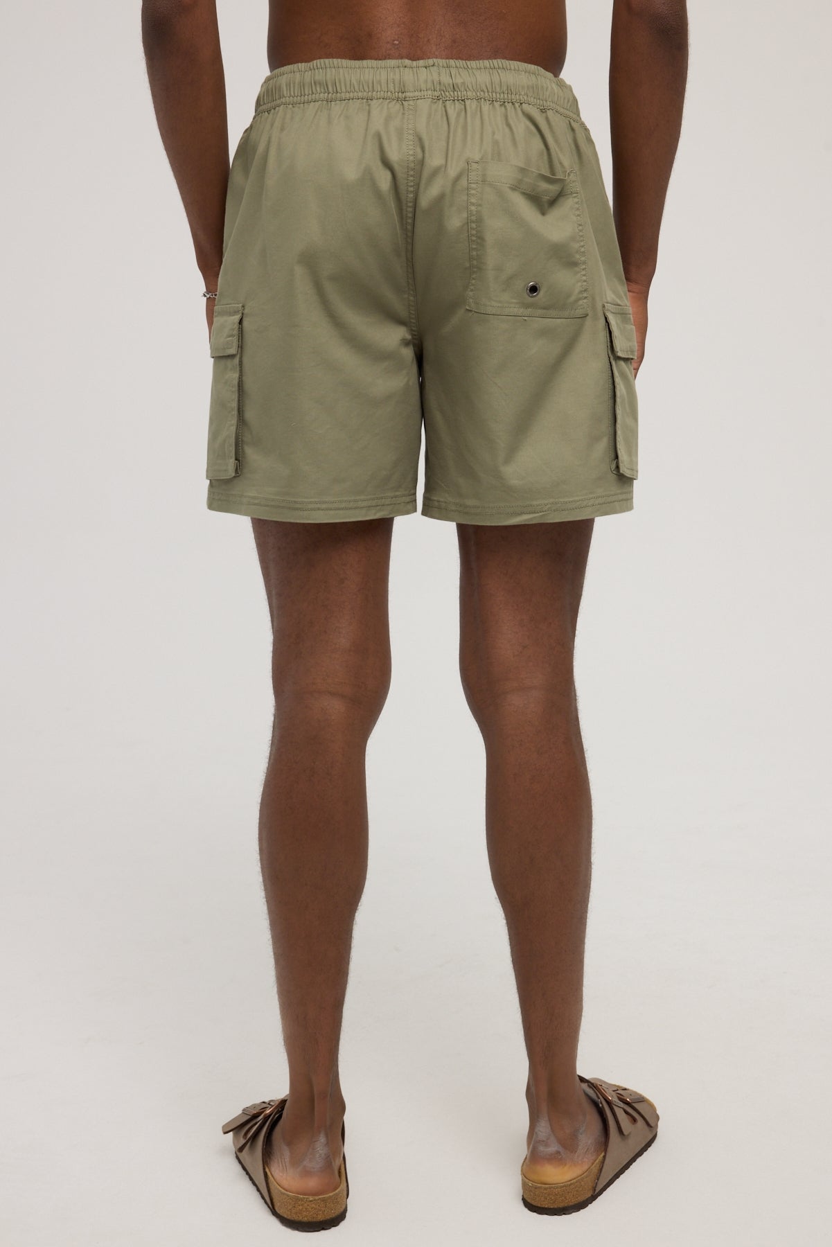 Common Need Cargo Organic Swim Short Khaki