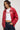 Luck & Trouble Broker PU Bomber Jacket Red