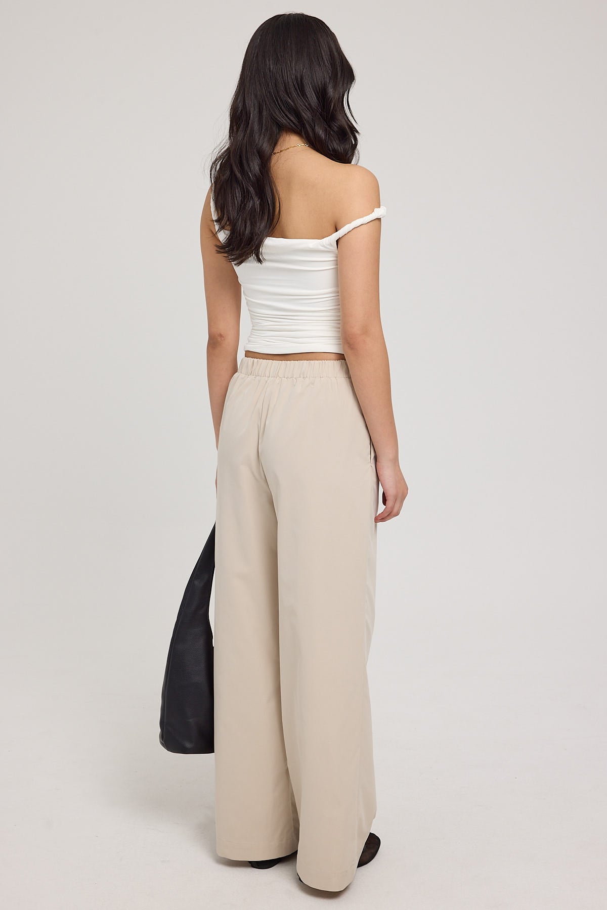 Luck & Trouble Cairo Mid Rise Relaxed Pant Stone