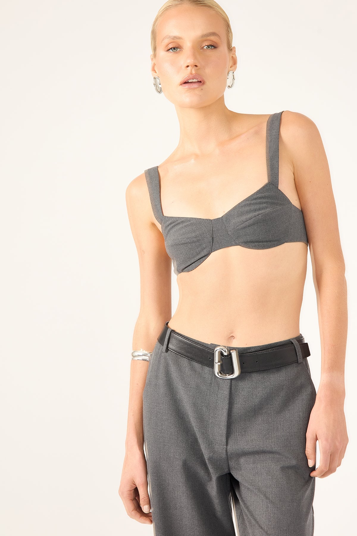 Perfect Stranger Monica Tailored Bralette Grey